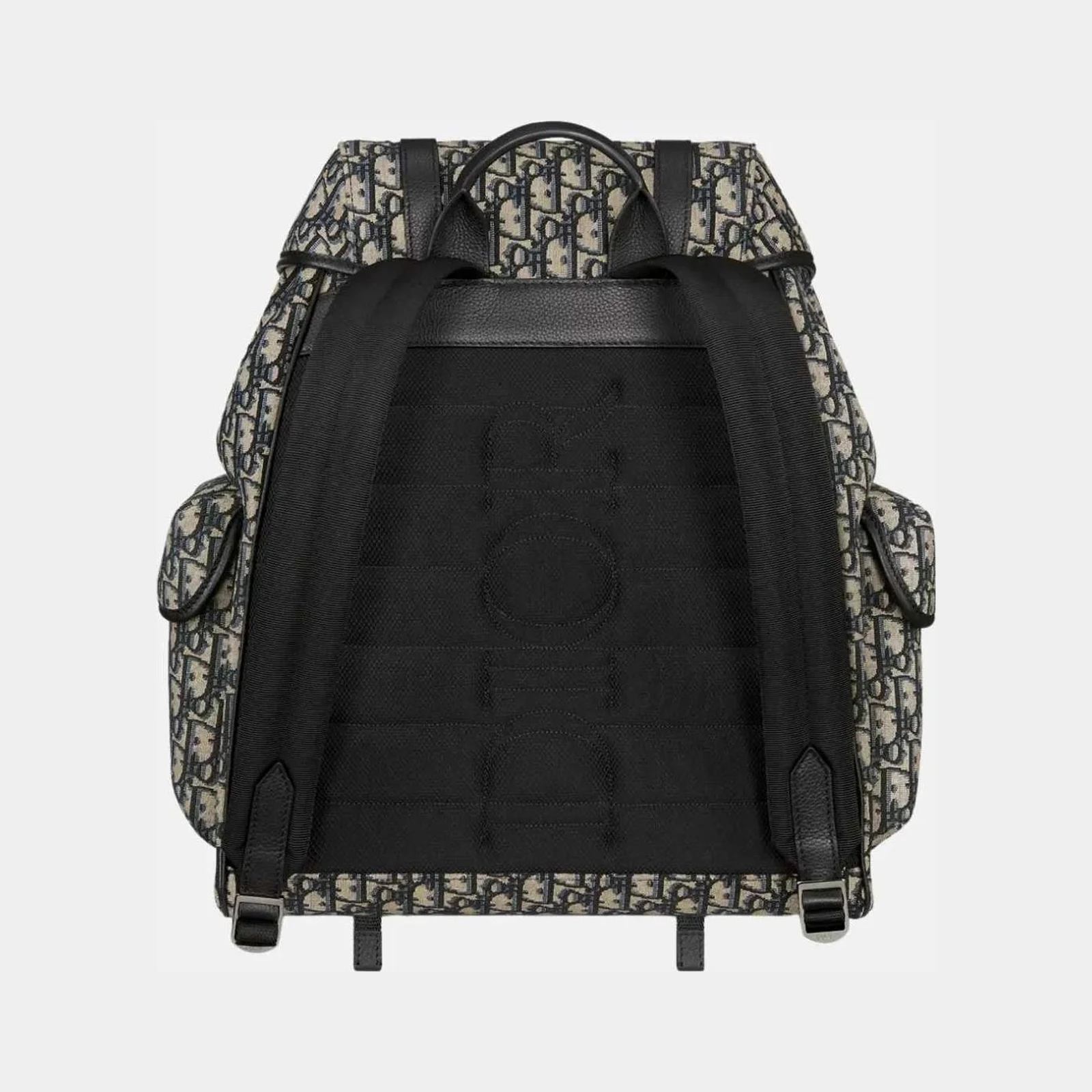 Dior Hit The Road Flap Backpack in Calfskin and Jacquard