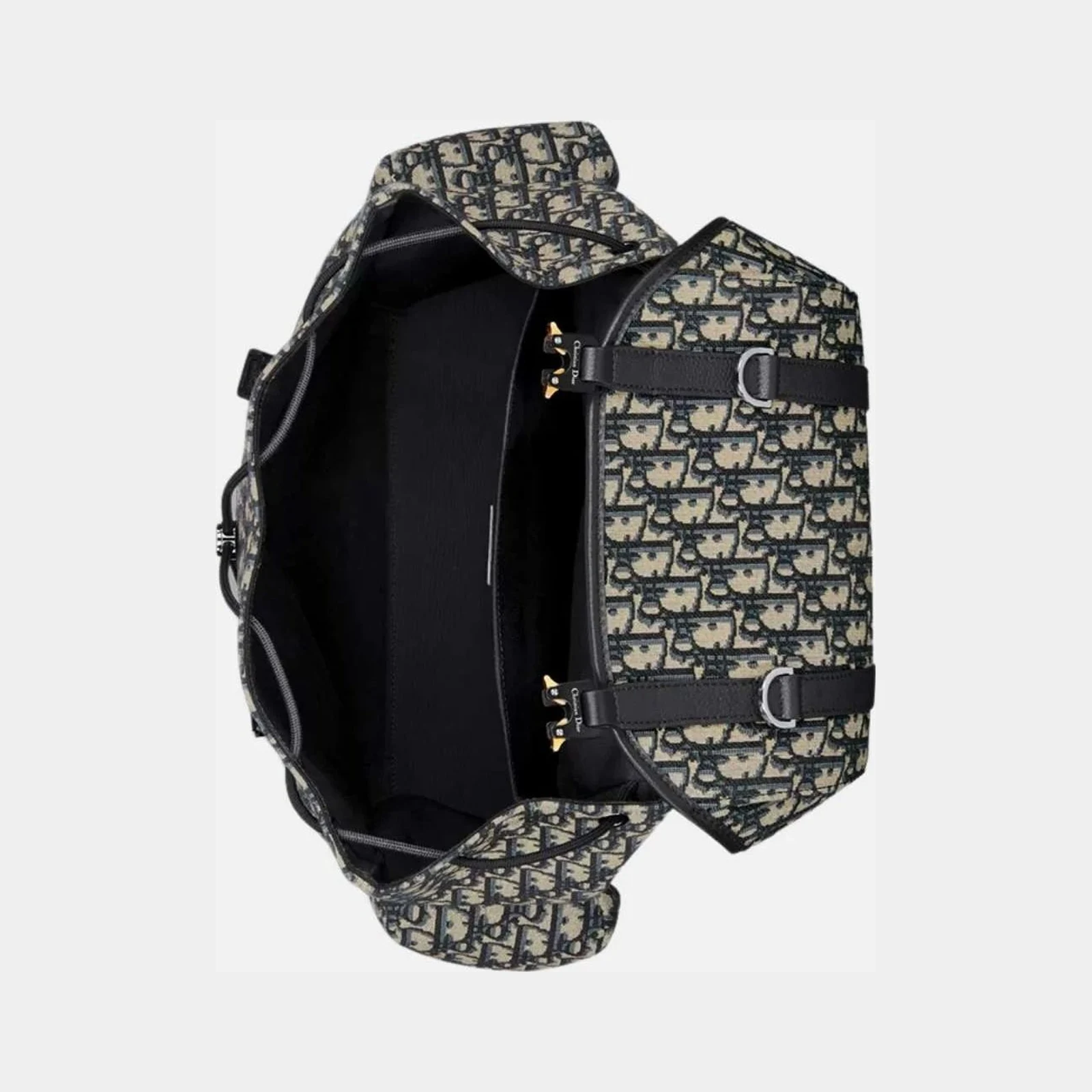 Dior Hit The Road Flap Backpack in Calfskin and Jacquard