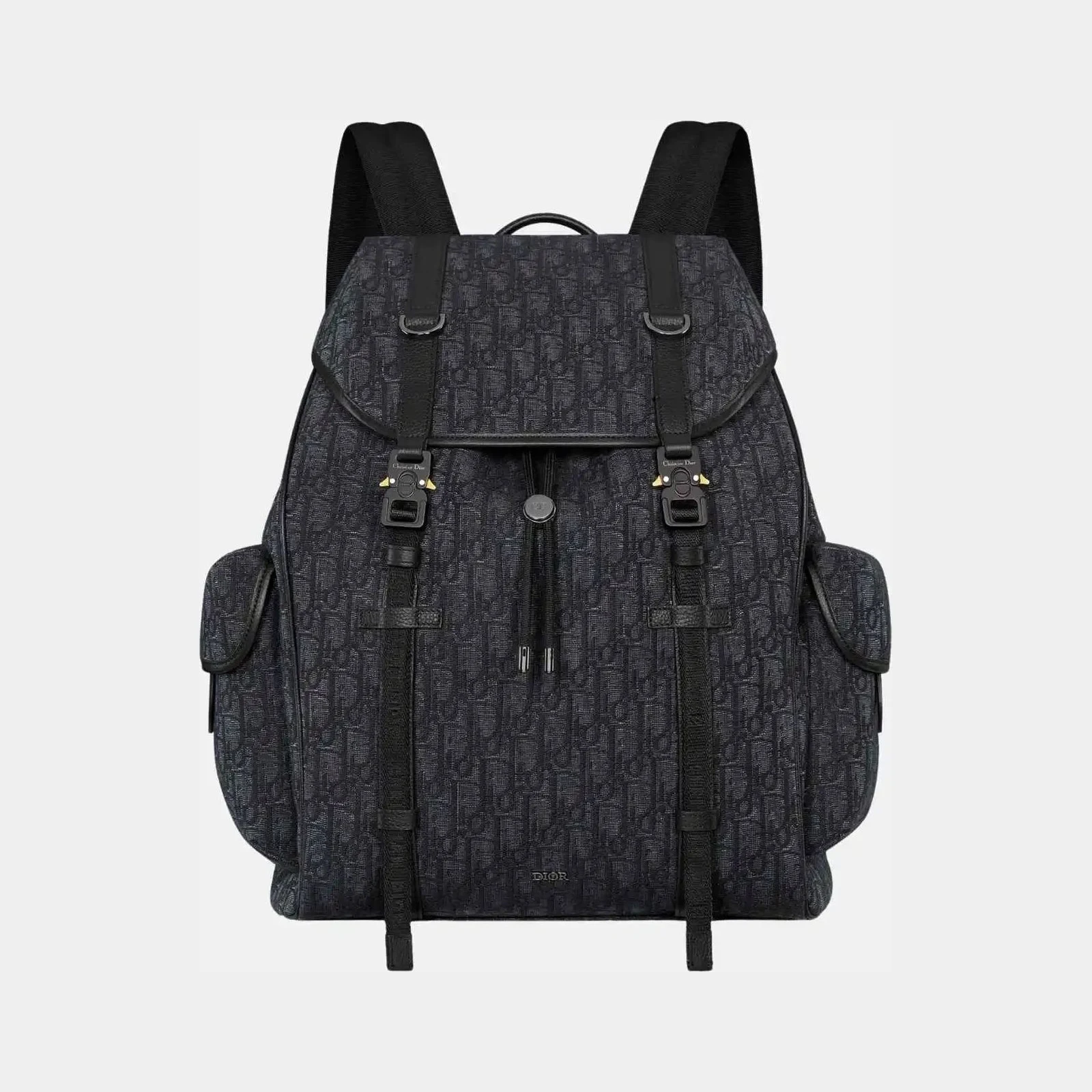 Dior Hit The Road Flap Backpack in Calfskin and Jacquard