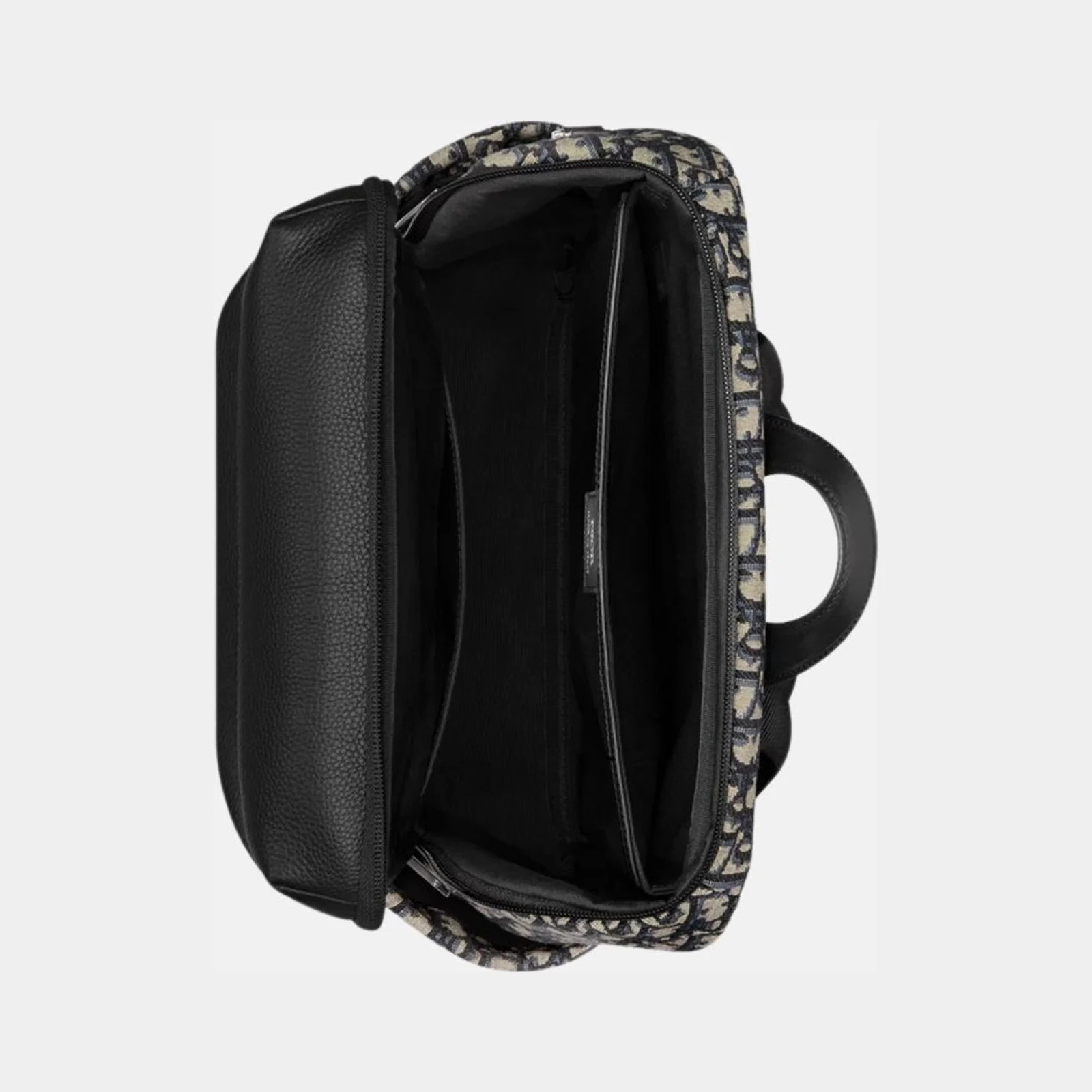 Dior Rider Soft Zipped Backpack in Jacquard & Grained Calfskin