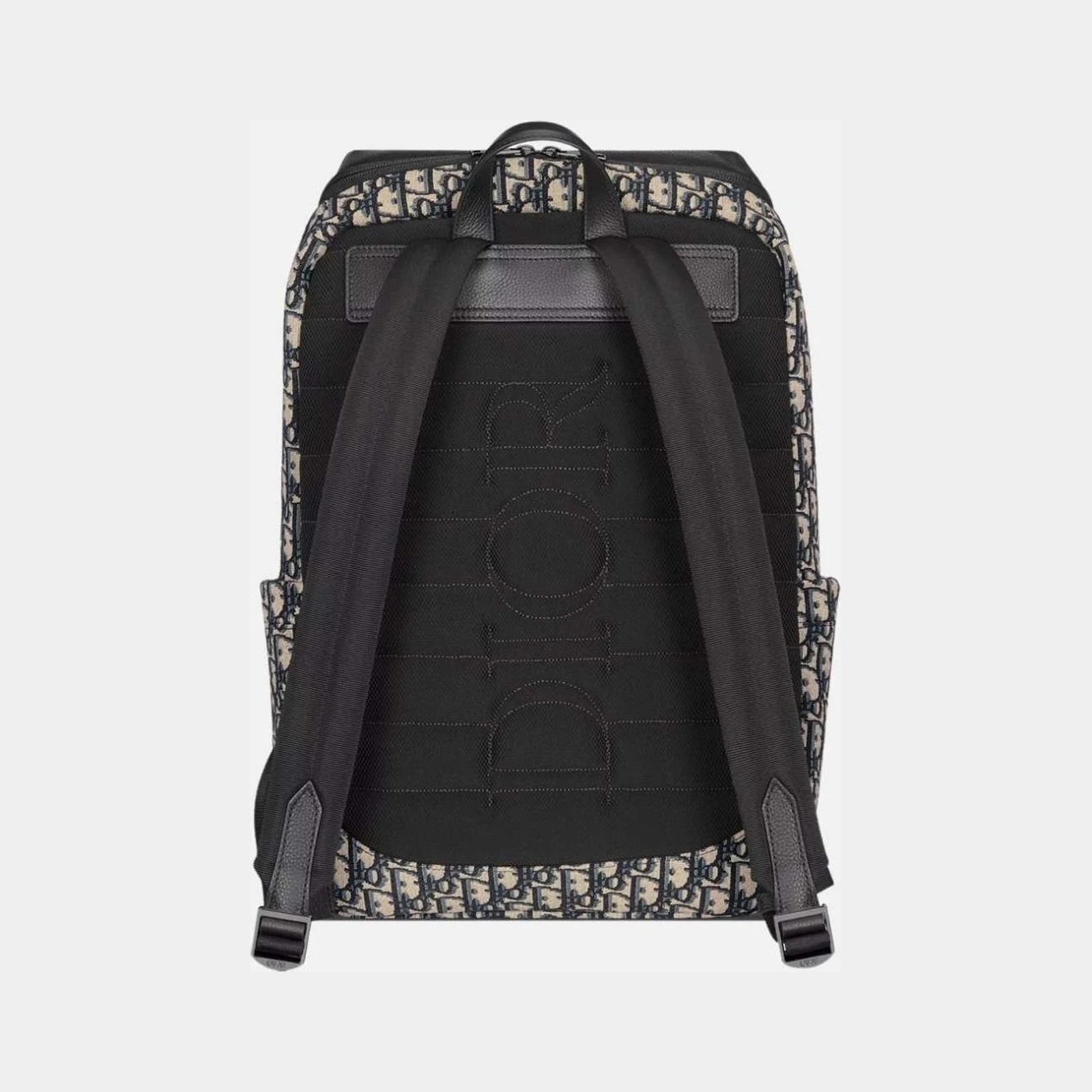 Dior Rider Soft Zipped Backpack in Jacquard & Grained Calfskin