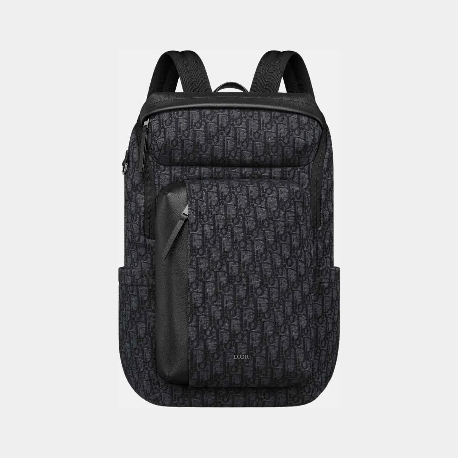 Dior Rider Soft Zipped Backpack in Jacquard & Grained Calfskin