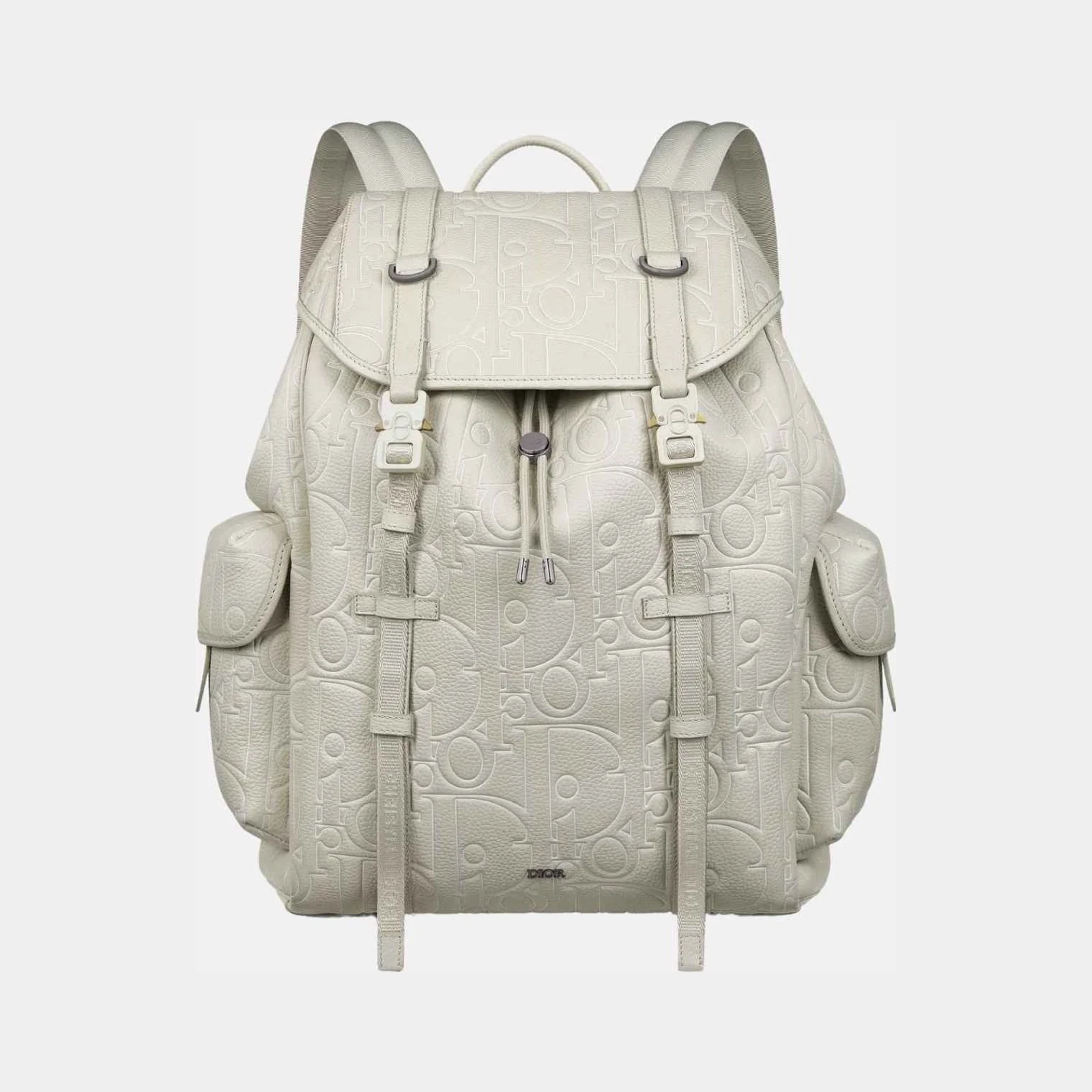 Dior Hit The Road Backpack In Outline Leather And Grained Calfskin