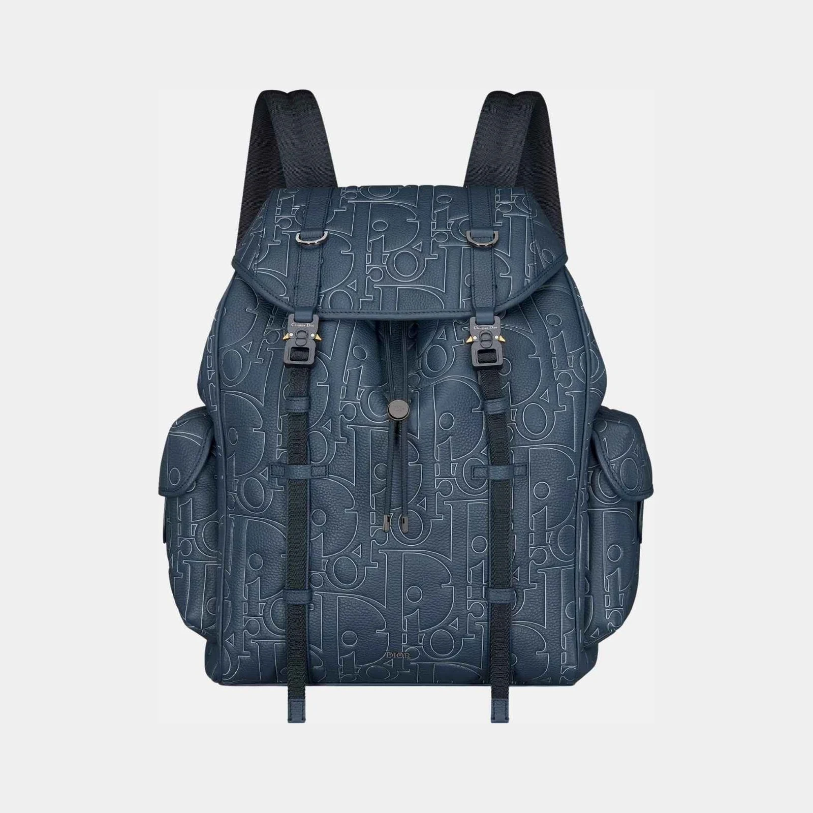 Dior Hit The Road Backpack In Outline Leather And Grained Calfskin
