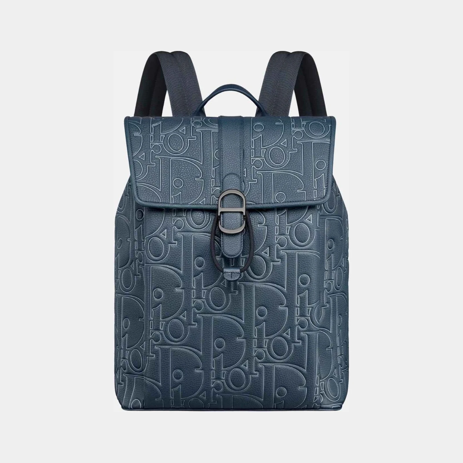 Dior Daily Backpack with Flap in Outline and Grained Calfskin