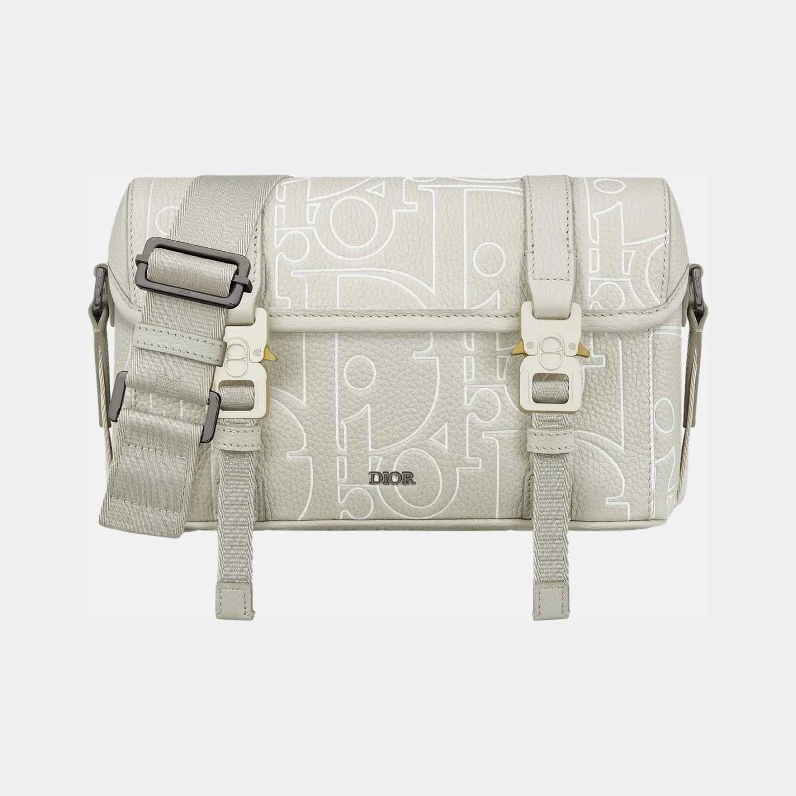 Dior Hit The Road Messenger Flap Bag in Grained Calfskin