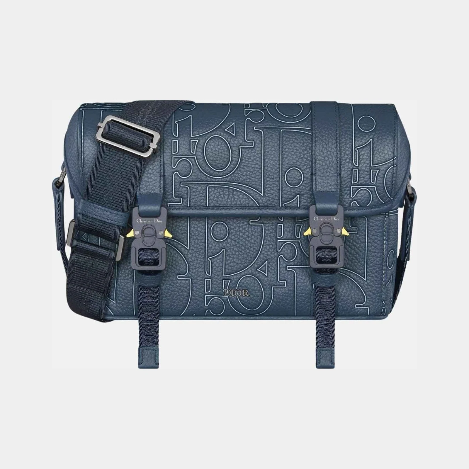 Dior Hit The Road Messenger Flap Bag in Grained Calfskin