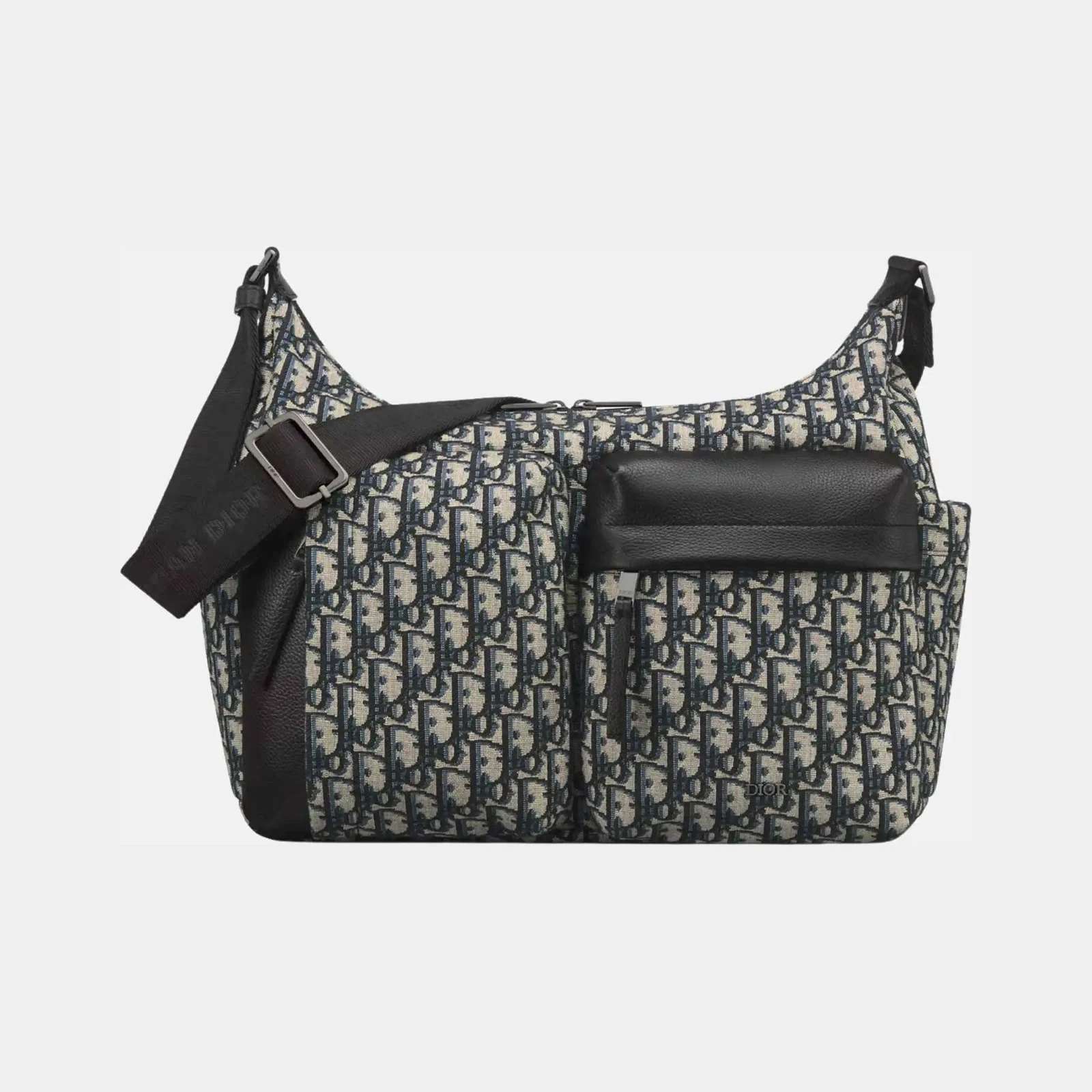 Dior Medium Rider Soft Hobo Bag in Oblique and Grained Calfskin