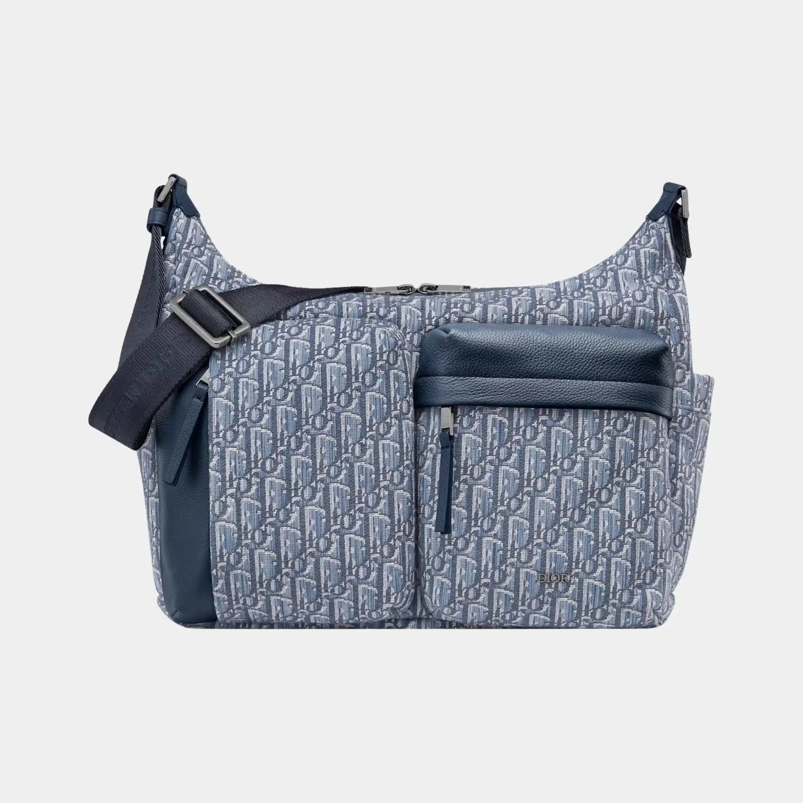Dior Medium Rider Soft Hobo Bag in Oblique and Grained Calfskin