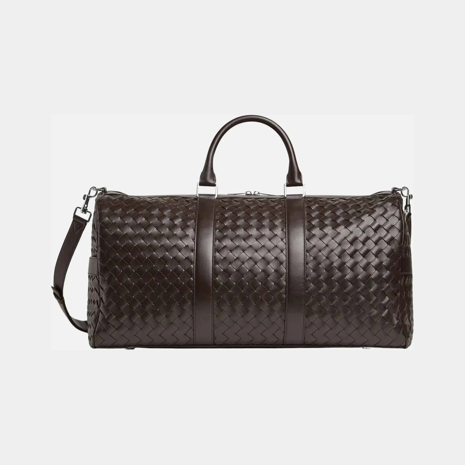 Bottega Veneta Cabin Duffle Bag In Intrecciato Leather