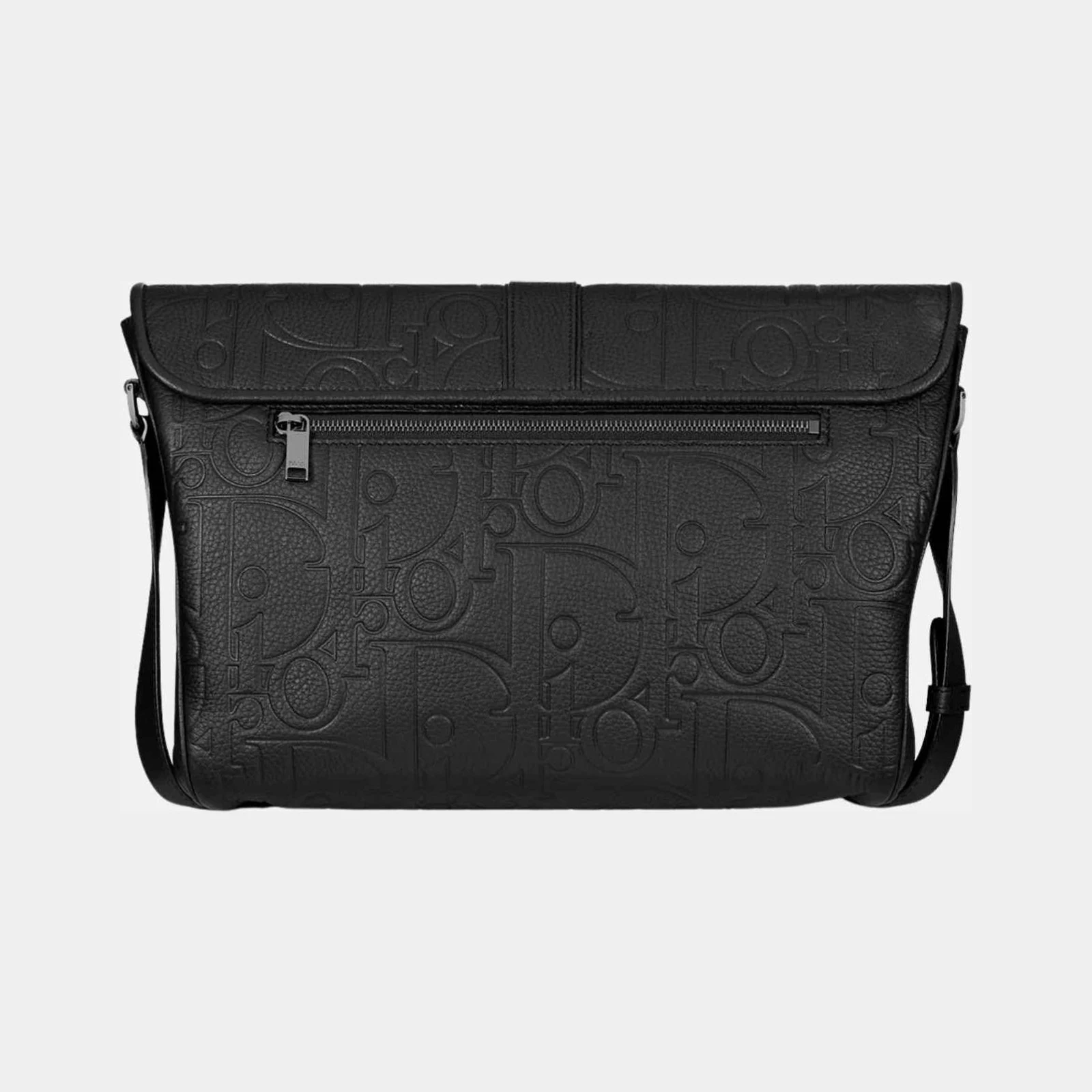 Dior Large Daily Messenger Bag with Flap in Grained Calfskin