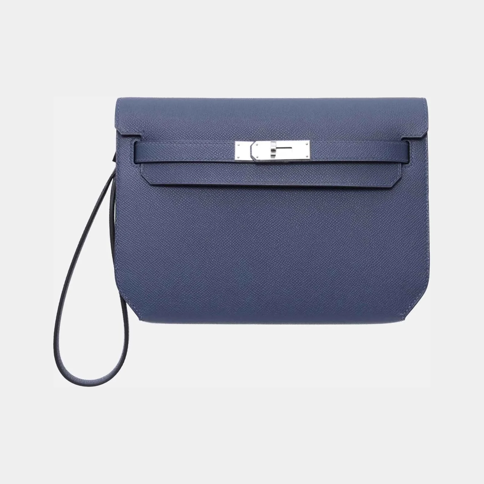 Hermès Kelly Depeches Blue De Presse Epsom PHW