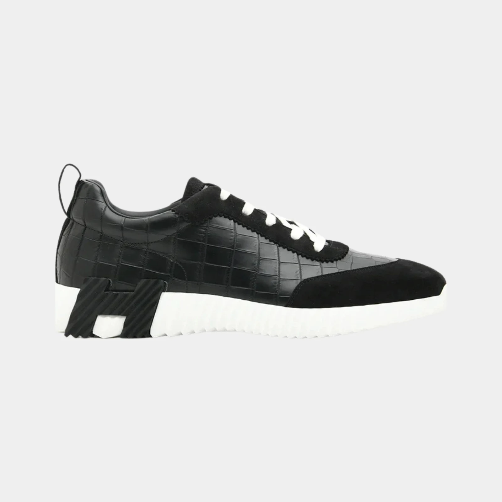 Hermès Bouncing Sneaker Suede Matte Niloticus Crocodile