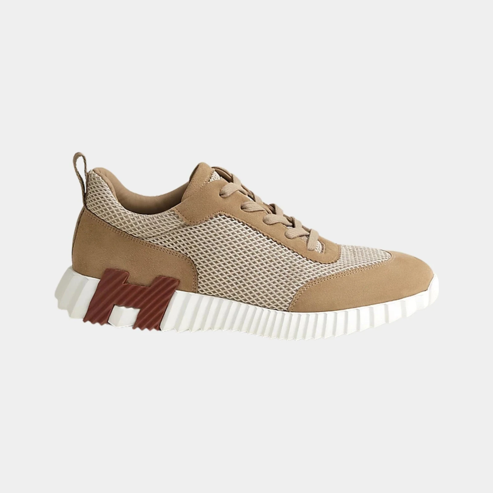 Hermès Bouncing Sneakers Graphic Mesh Suede