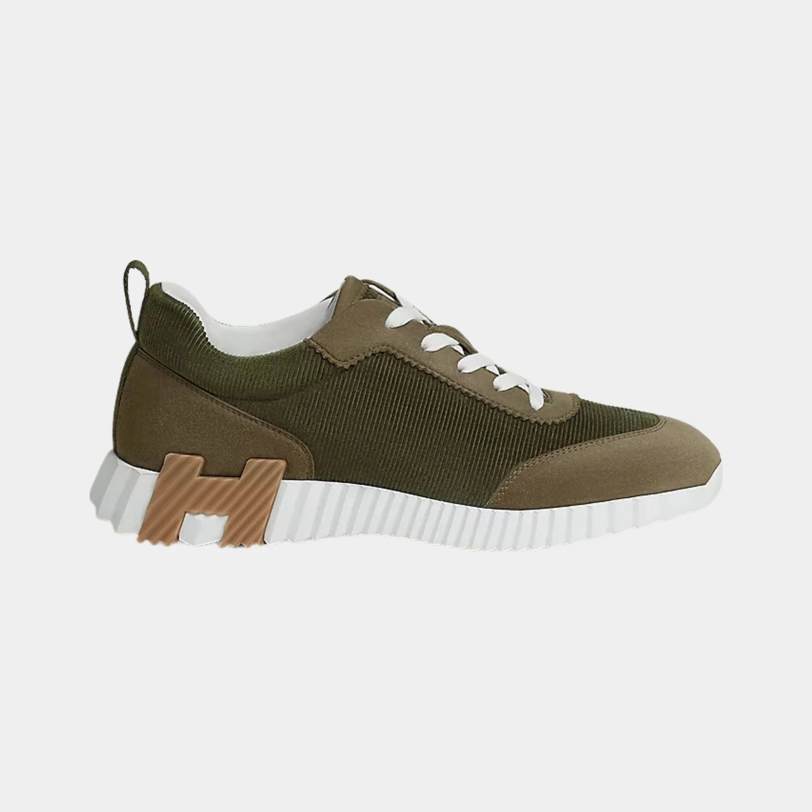 Hermès Bouncing Sneakers Corduroy And Suede Goatskin