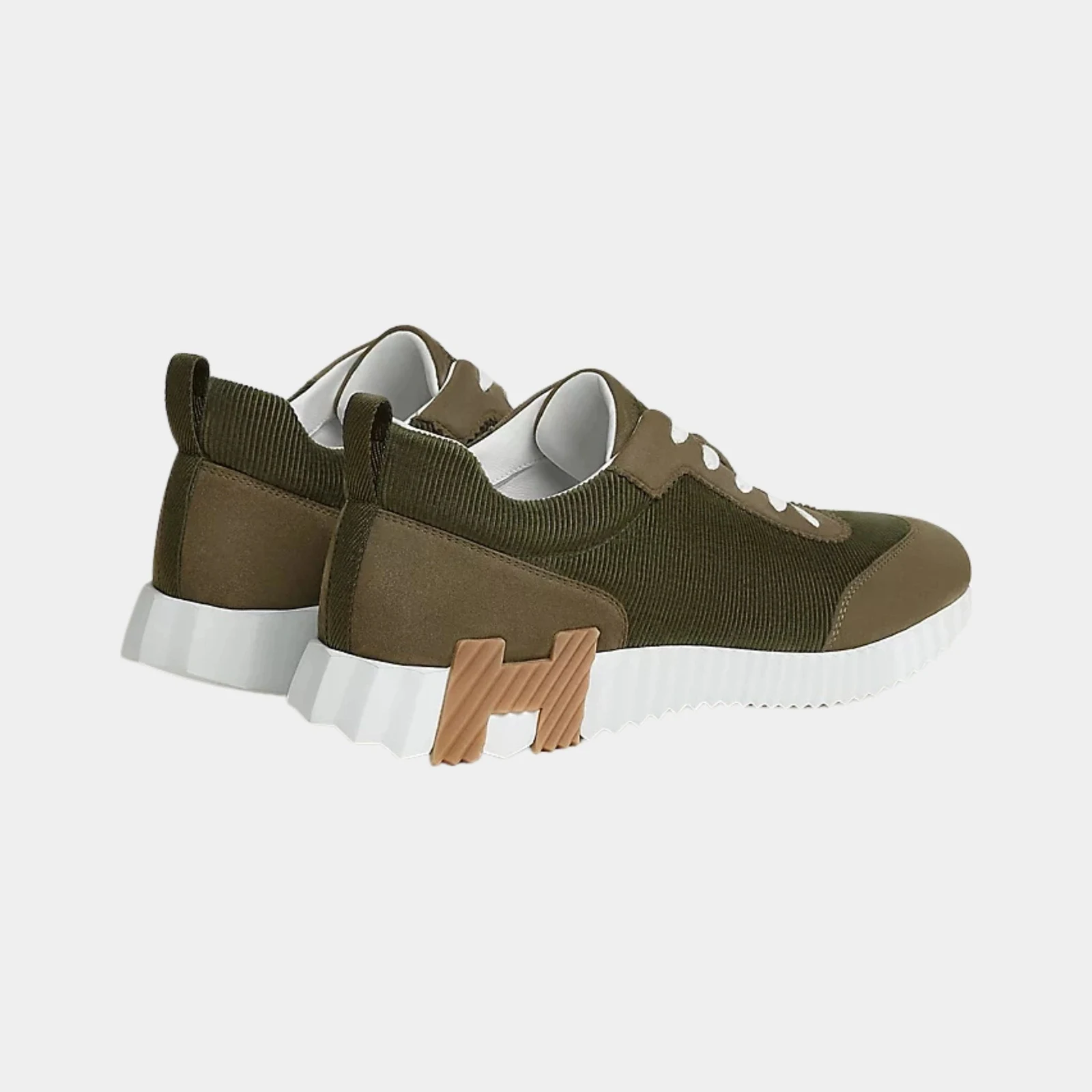 Hermès Bouncing Sneakers Corduroy And Suede Goatskin