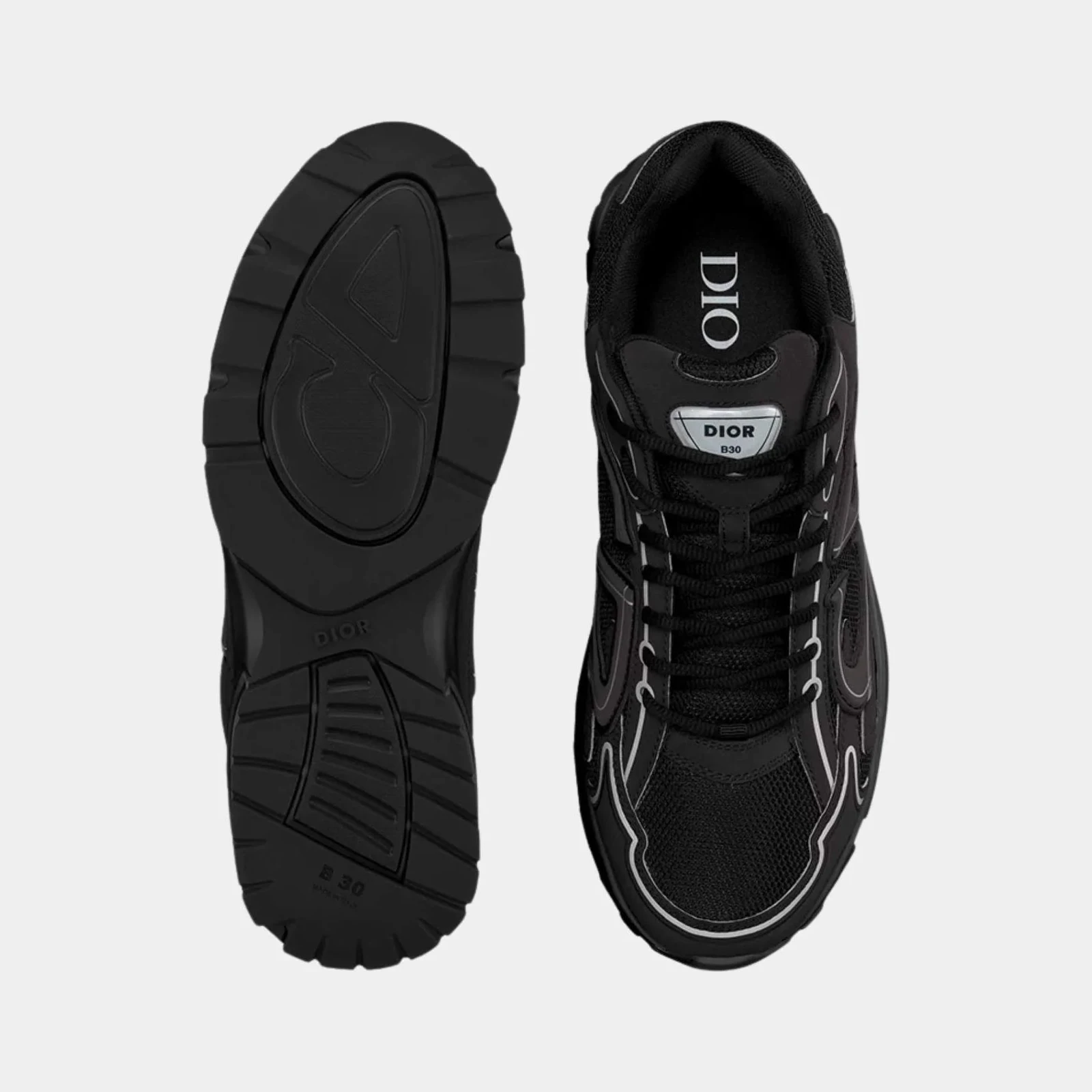 Dior B30 Countdown Sneaker Black Mesh and Black Technical Fabric