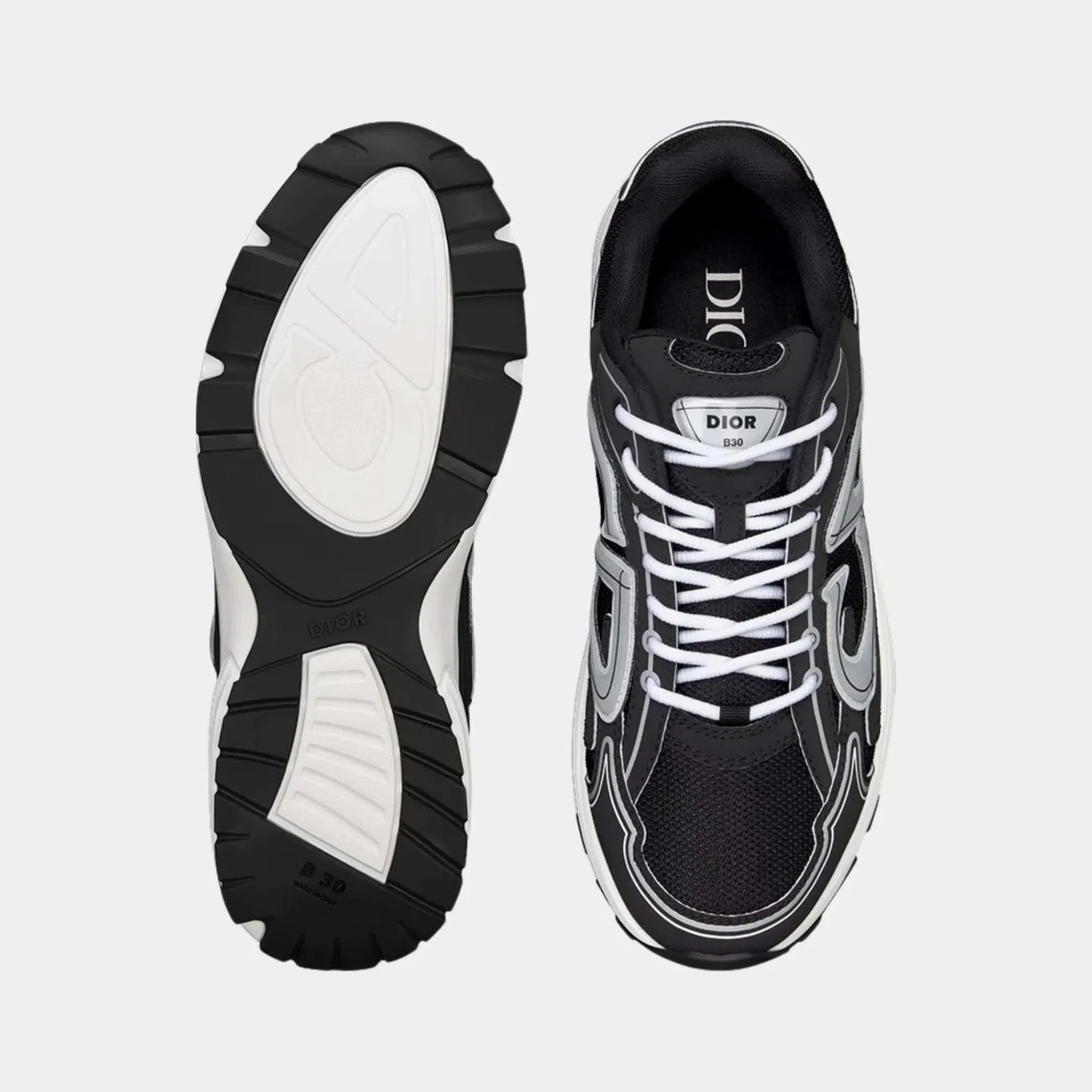Dior B30 Countdown Sneaker Black Mesh and Technical Fabric