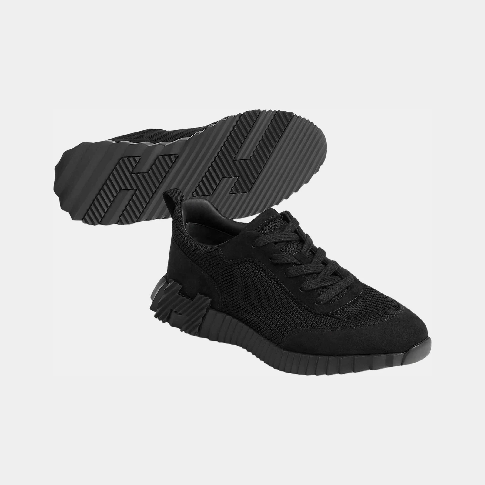 Hermès Bouncing Sneaker in Technical Mesh and Suede Men