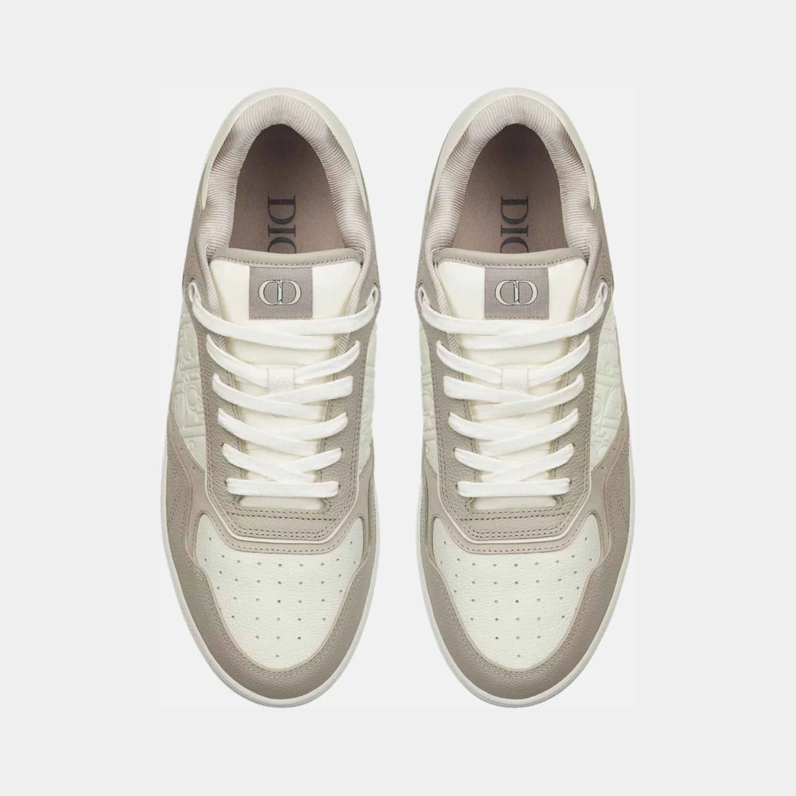 Dior B27 Uptown Low Top Sneaker In Grained Calfskin With Gravity Leather