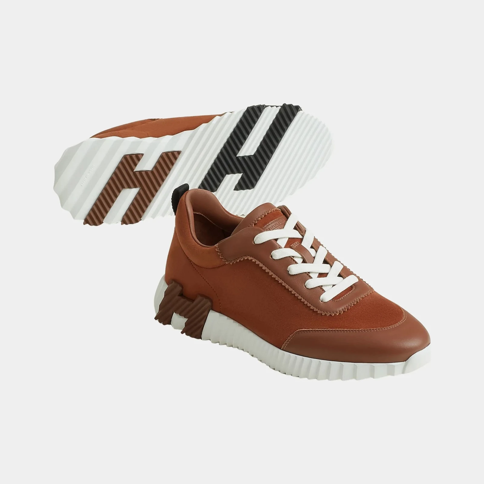 Hermès Bouncing Sneaker Suede and Calfskin Men