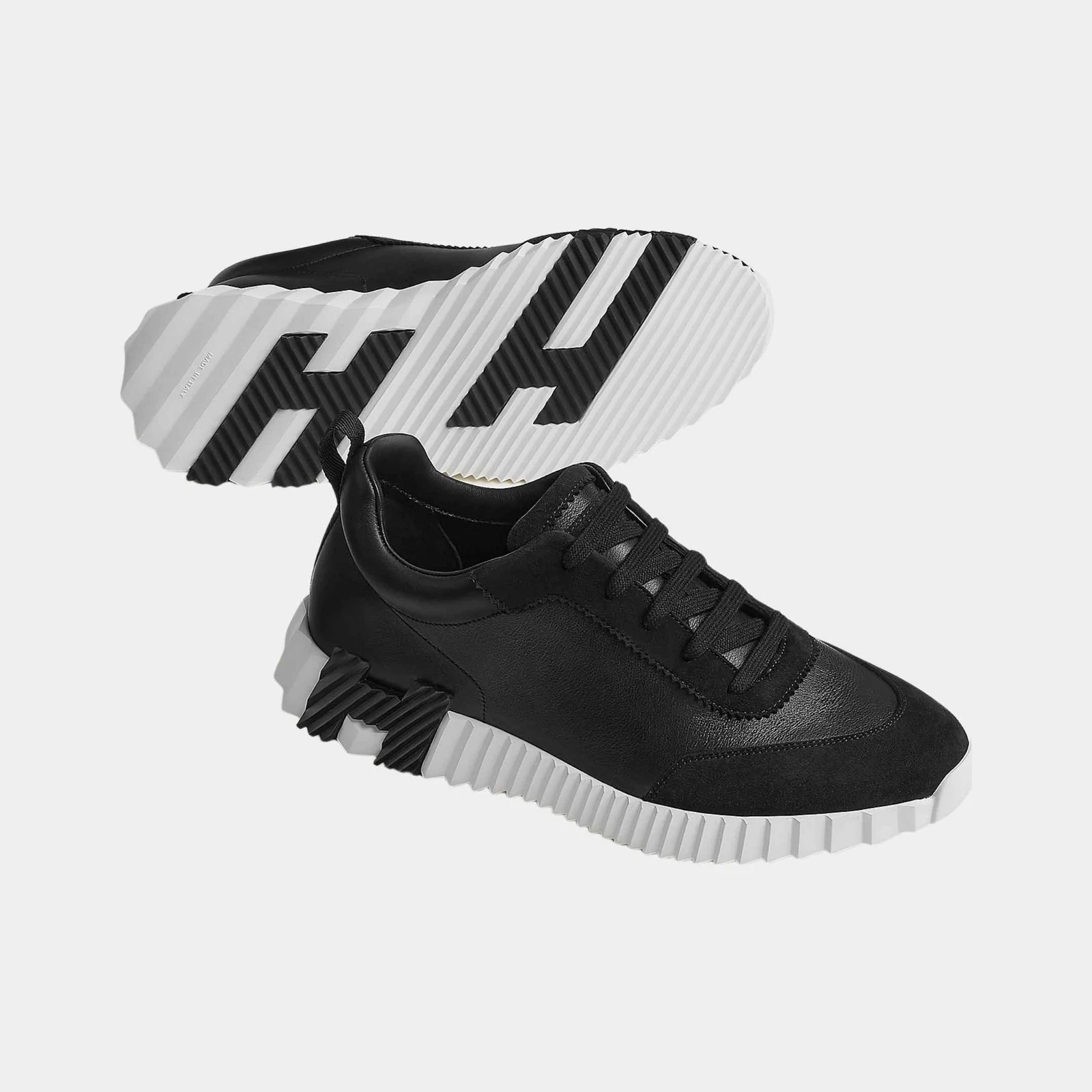 Hermès Bouncing Sneaker Suede Toe Cap Calfskin Men