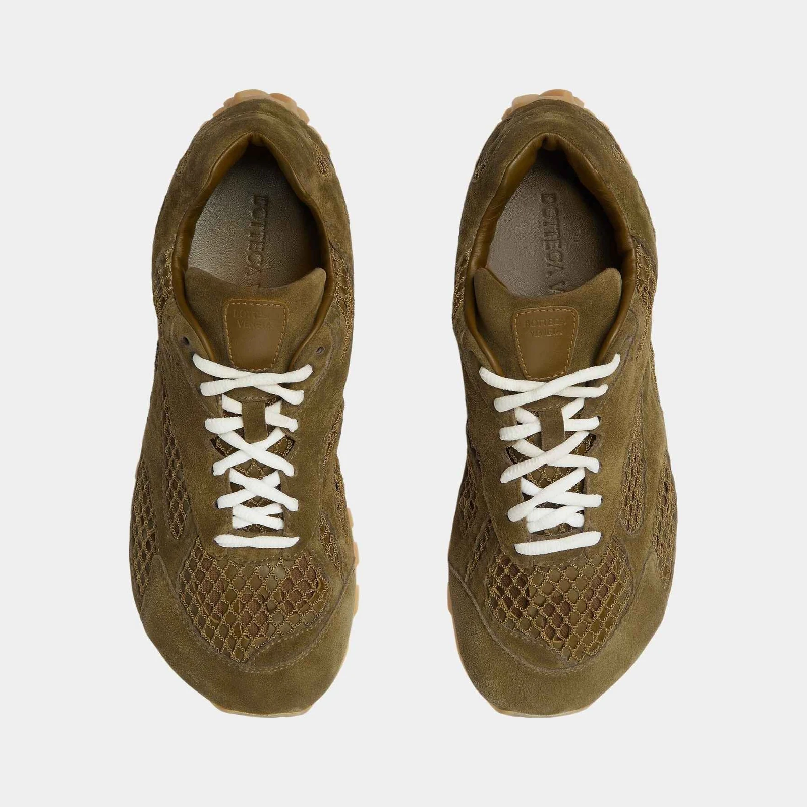 Bottega Veneta Orbit Runner Sneaker Suede and Technical Mesh Men