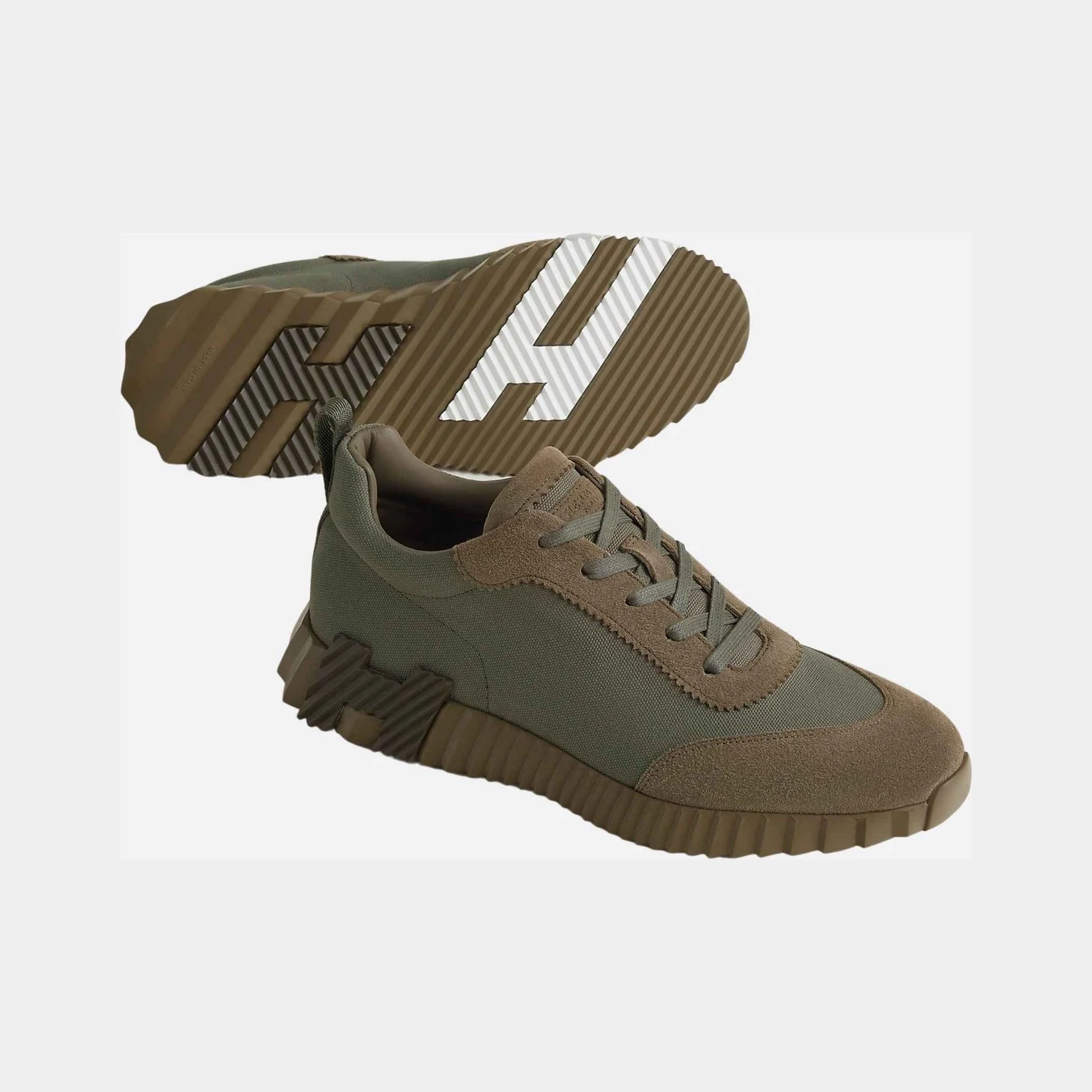 Hermès Bouncing Sneaker Cotton Canvas Suede Men