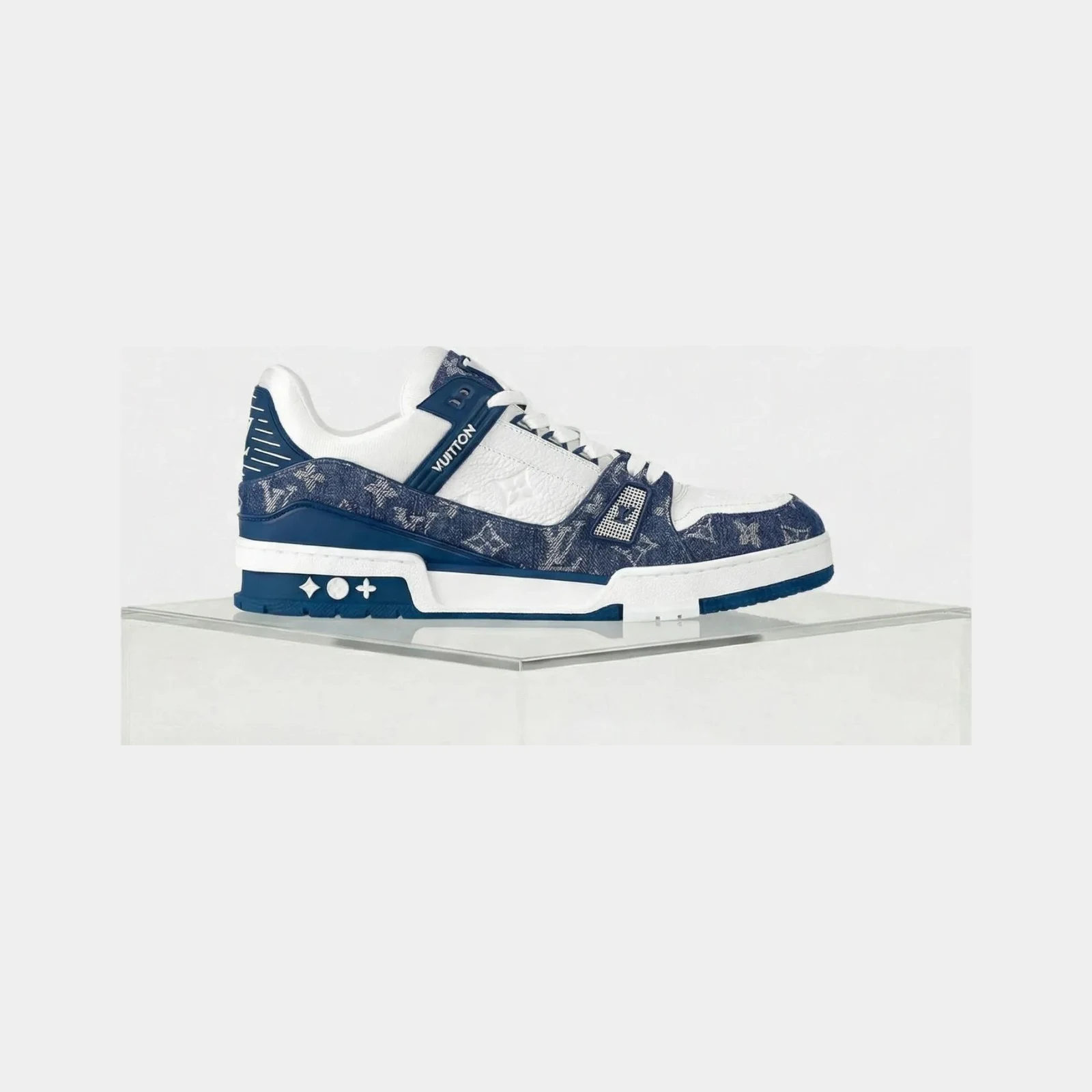 Louis Vuitton LV Trainers Monogram Denim and Monogram Calf Leather