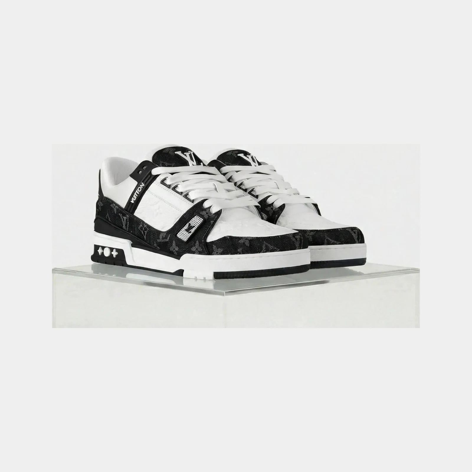 Louis Vuitton LV Trainers Monogram Denim and Monogram Calf Leather
