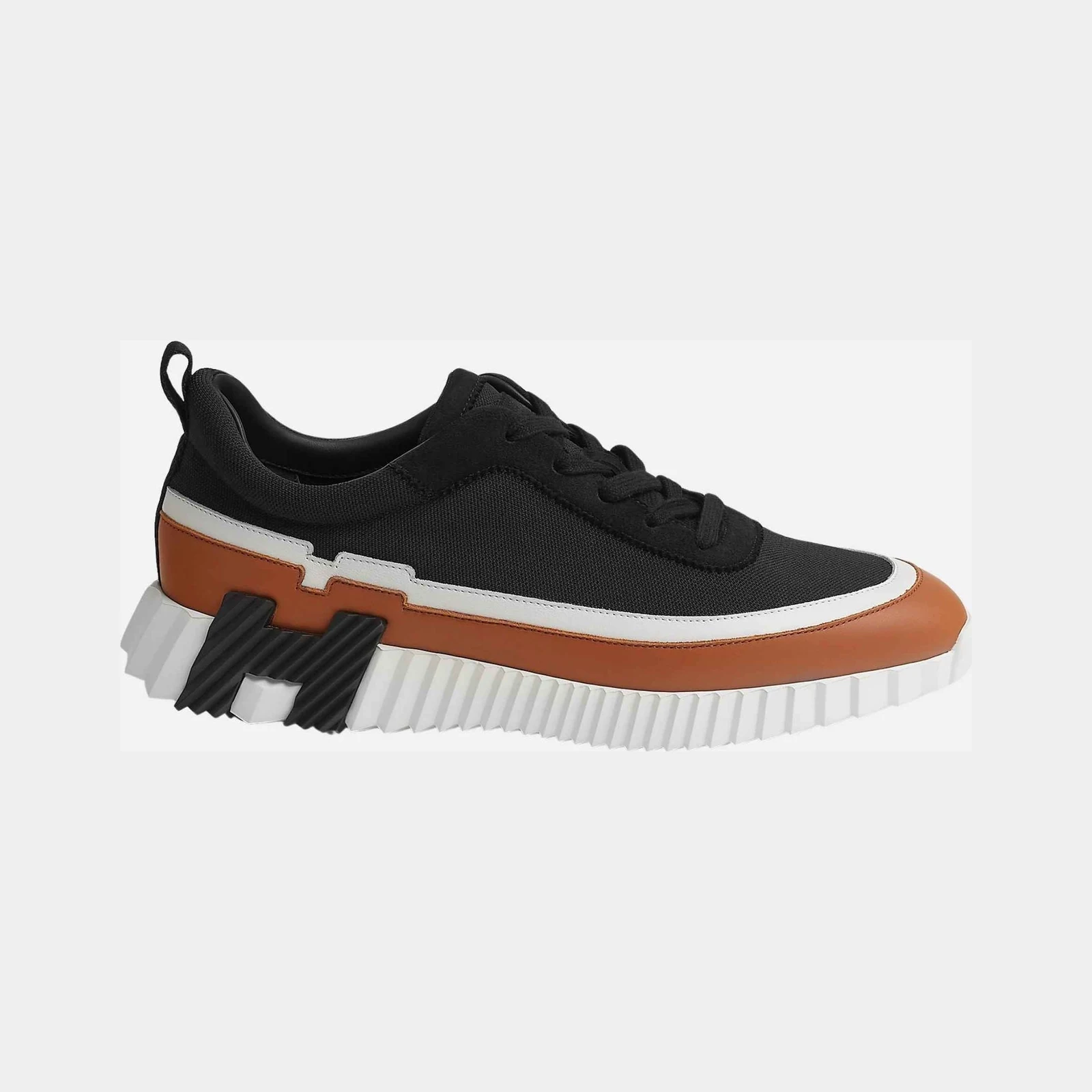 Hermès Bouncing Sneaker Knit Calfskin Suede Men