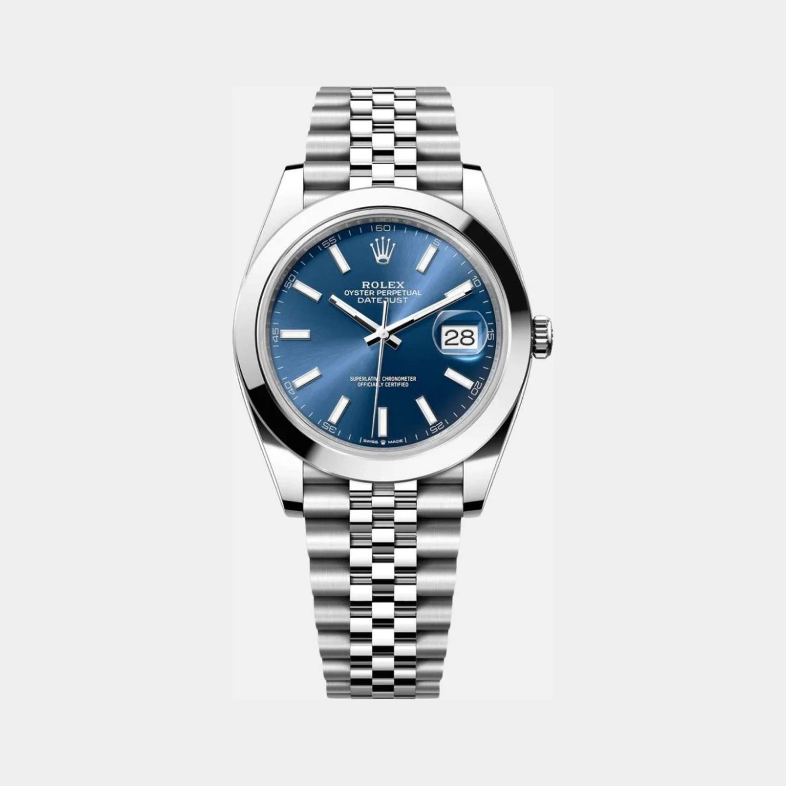 Rolex Datejust 126300 BLIJ Blue Index Dial 41mm Jubilee Oystersteel