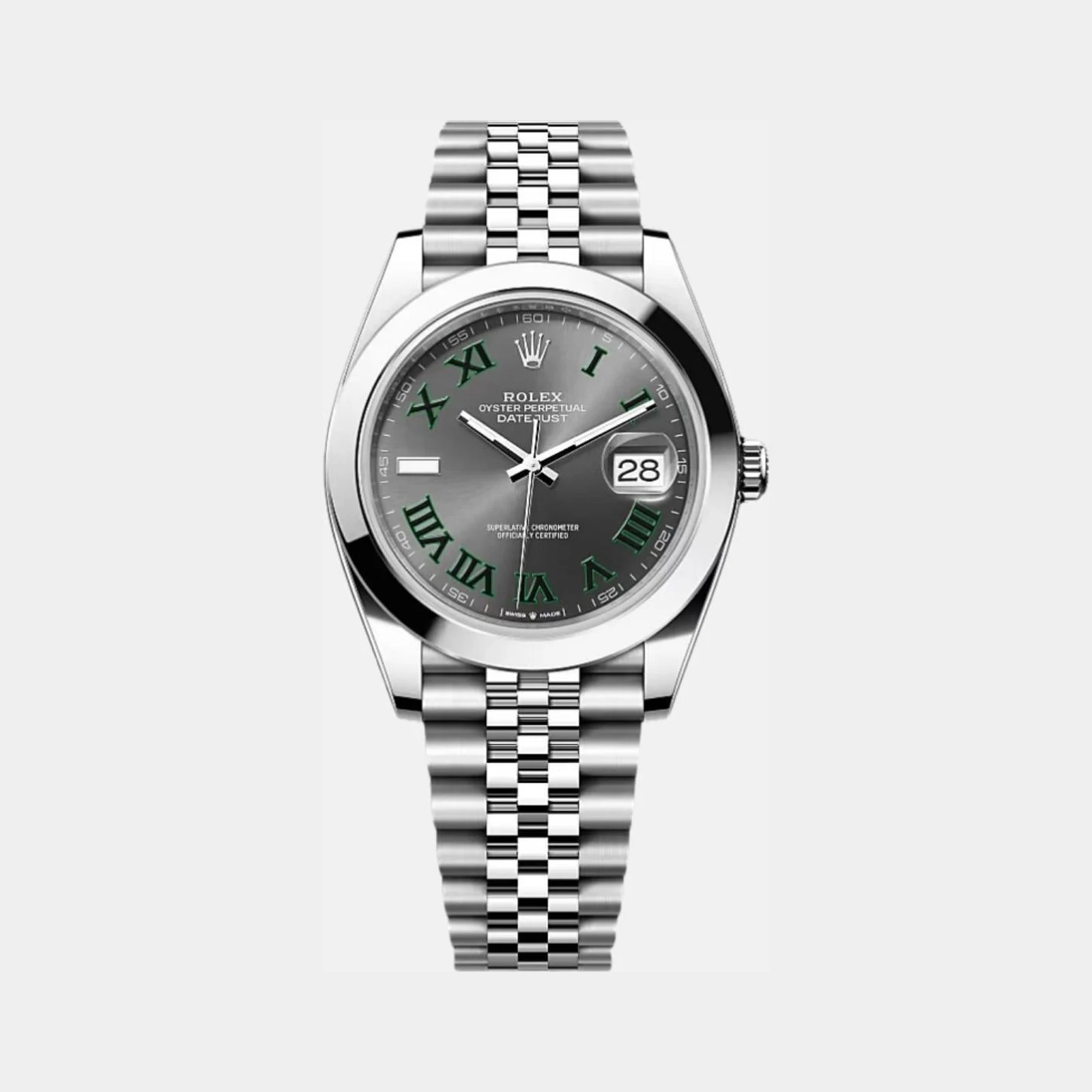 Rolex Datejust 41 126300-0014 Wimbledon Dial Jubilee Bracelet