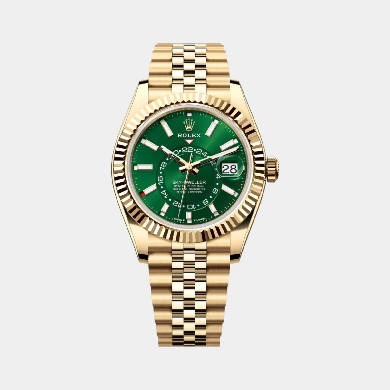 Rolex Sky-Dweller Yellow Gold Bright Green Ref. 336938-008