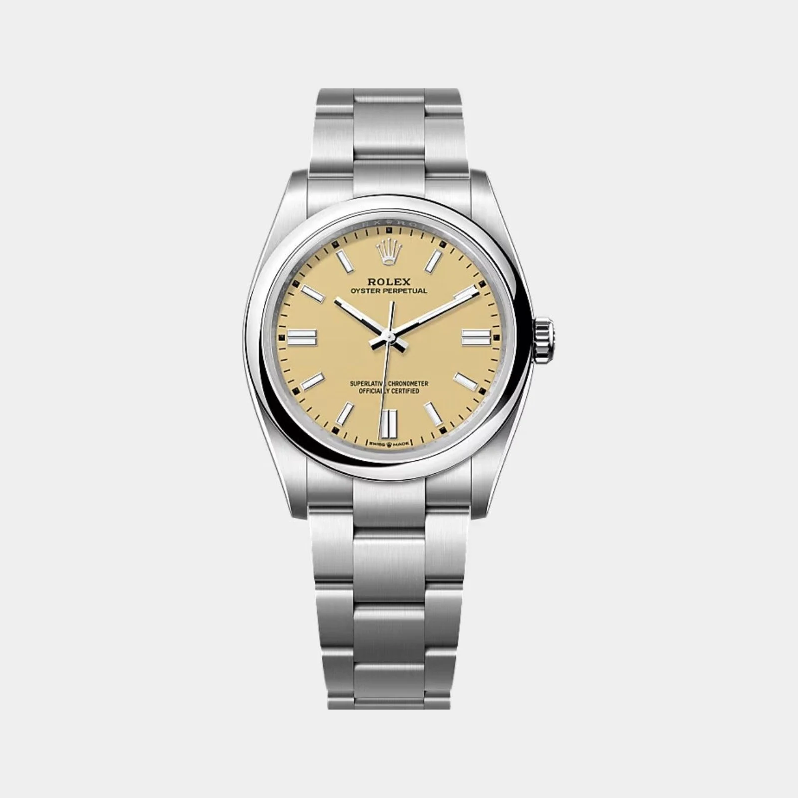 Rolex Oyster Perpetual 36 Oystersteel Beige Ref. 126000-0012