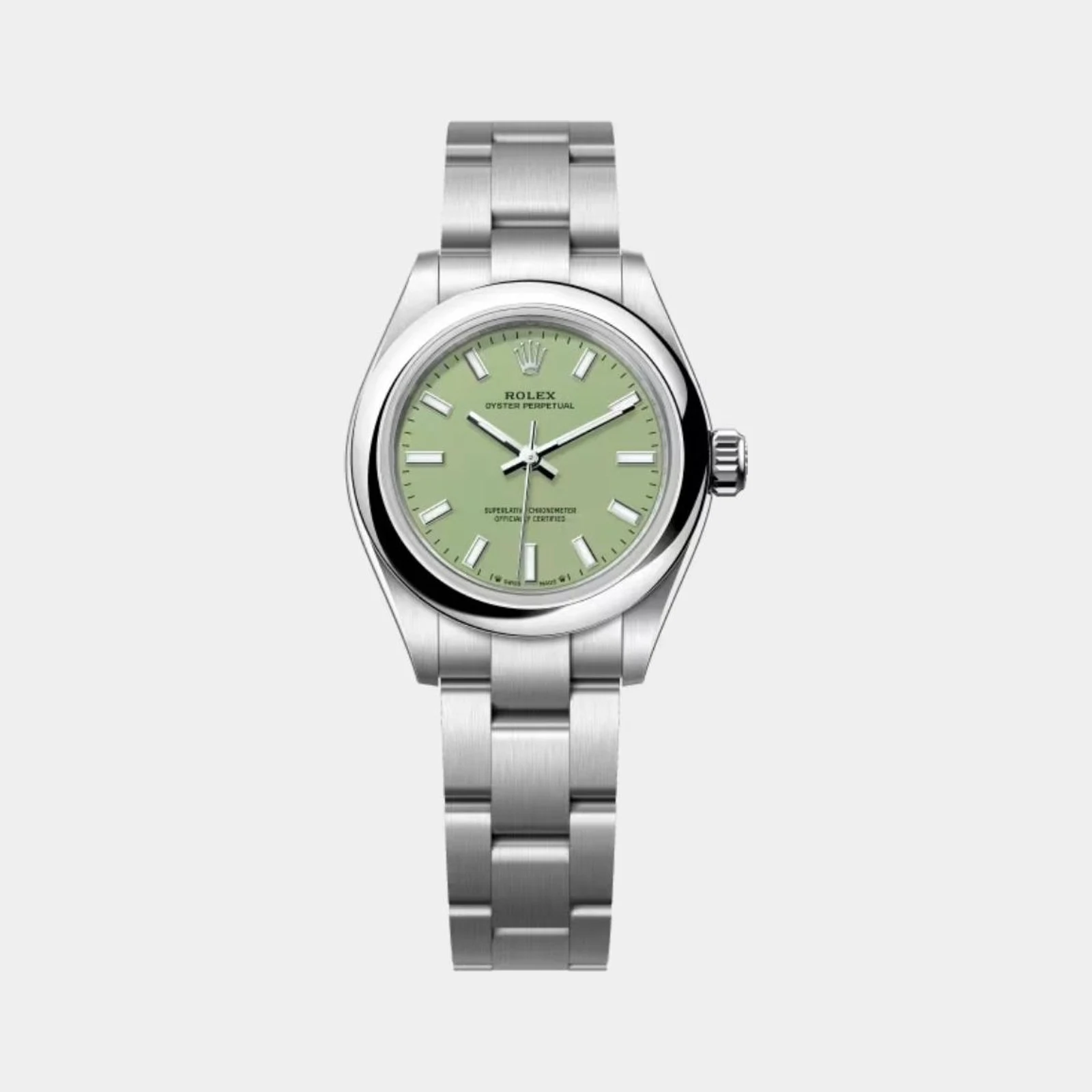 Rolex Oyster Perpetual 28 Oystersteel Pistachio Ref. 276200-0006