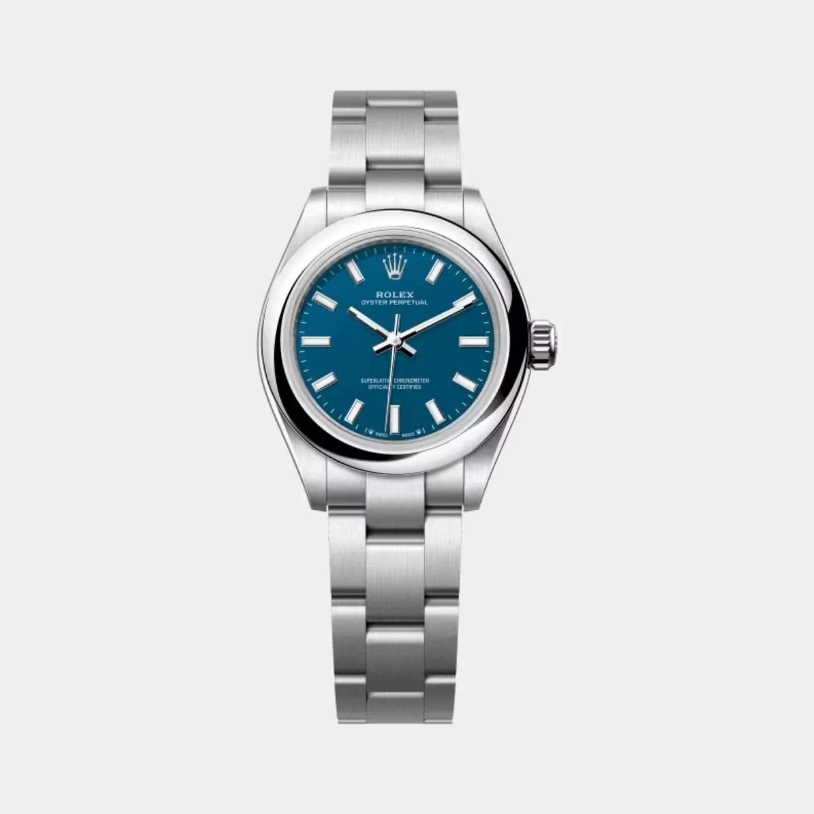 Rolex Oyster Perpetual 28 Oystersteel Blue Ref. 276200-0011