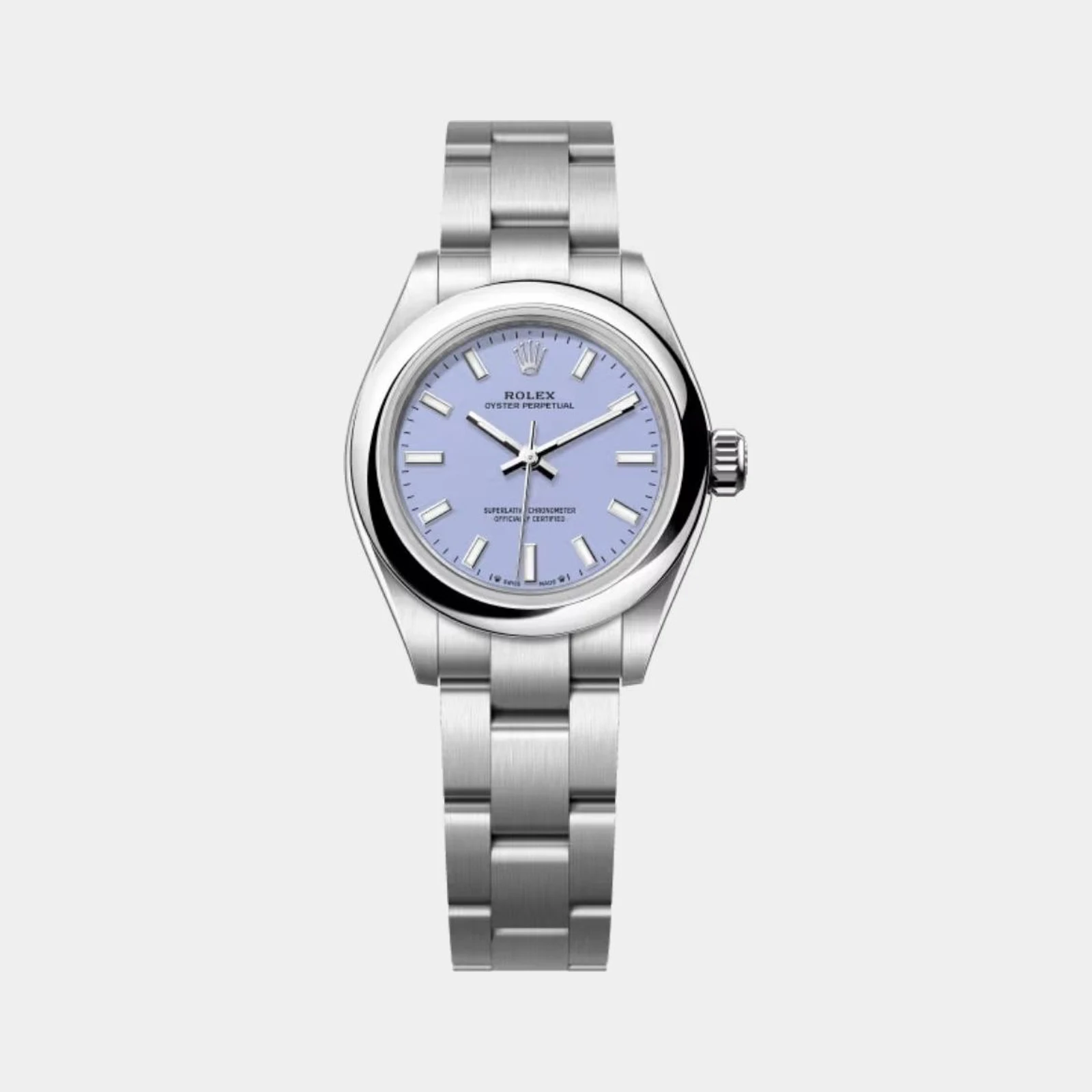 Rolex Oyster Perpetual 28 Oystersteel Lavender Ref. 276200-0008