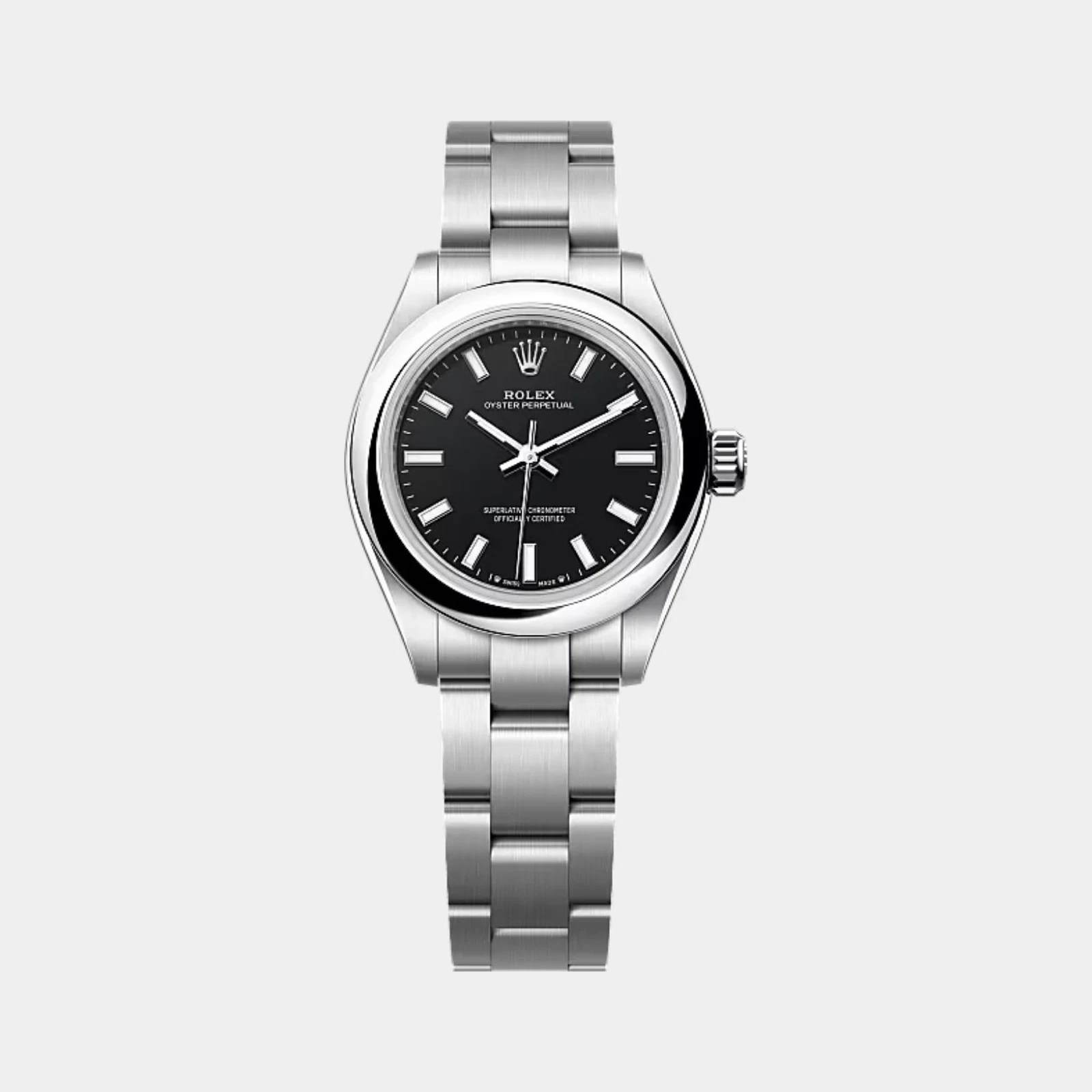 Rolex Oyster Perpetual 28 Oystersteel Black Ref. 276200-0010