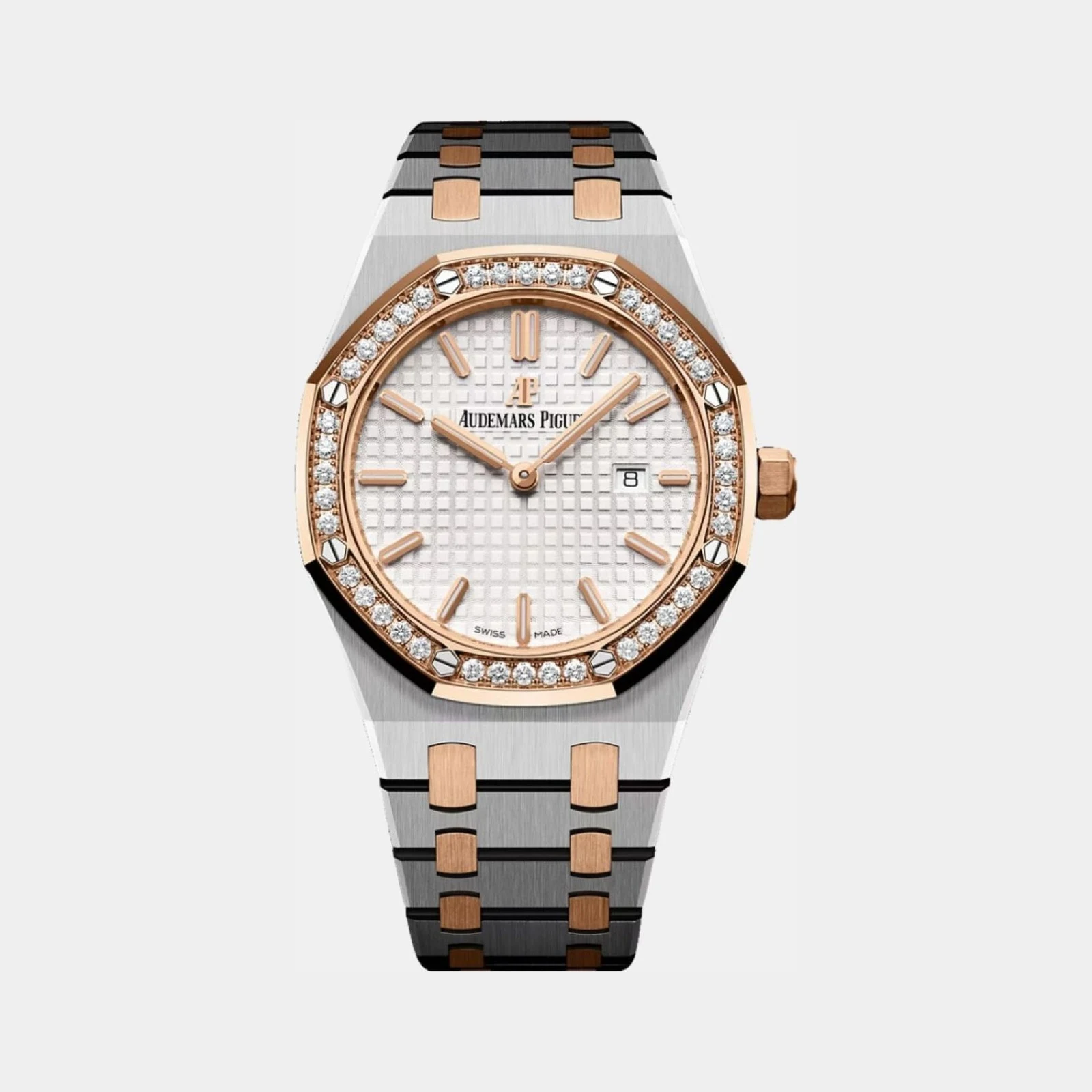 Audemars Piguet Royal Oak 67651SR.ZZ.1261SR.01 Silver Dial Rose Gold 33mm