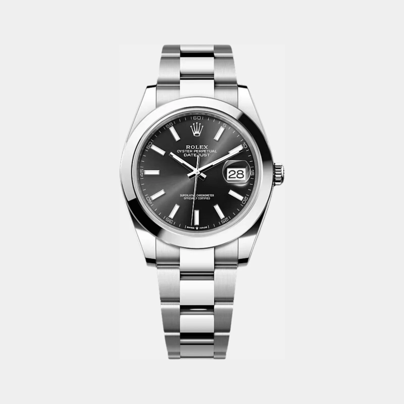 Rolex Datejust 41 126300 BKIO Black Index Dial Oyster Bracelet