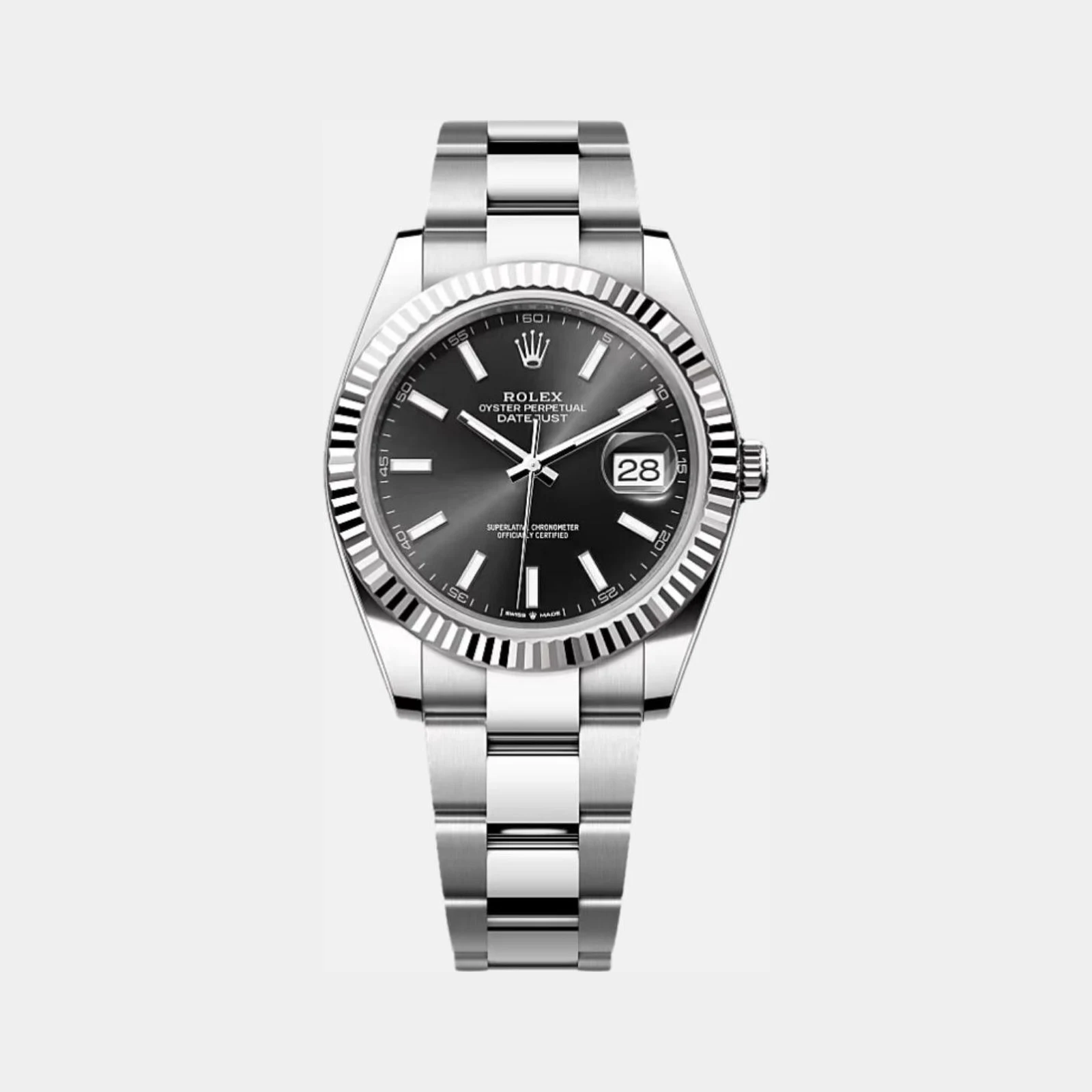 Rolex Datejust 41 126334 BKIO Black Index Dial Oyster Bracelet