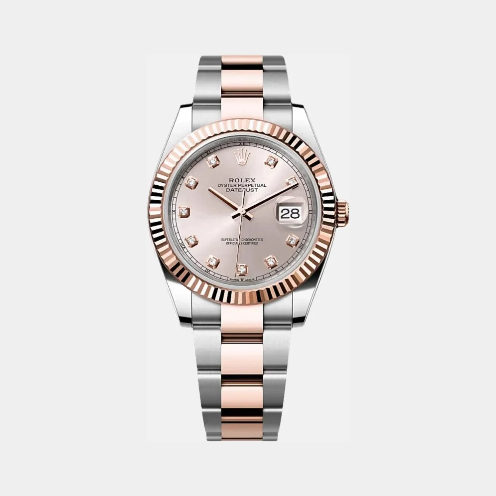 Rolex Datejust 41 126331-0007 Everose Gold Diamond Dial