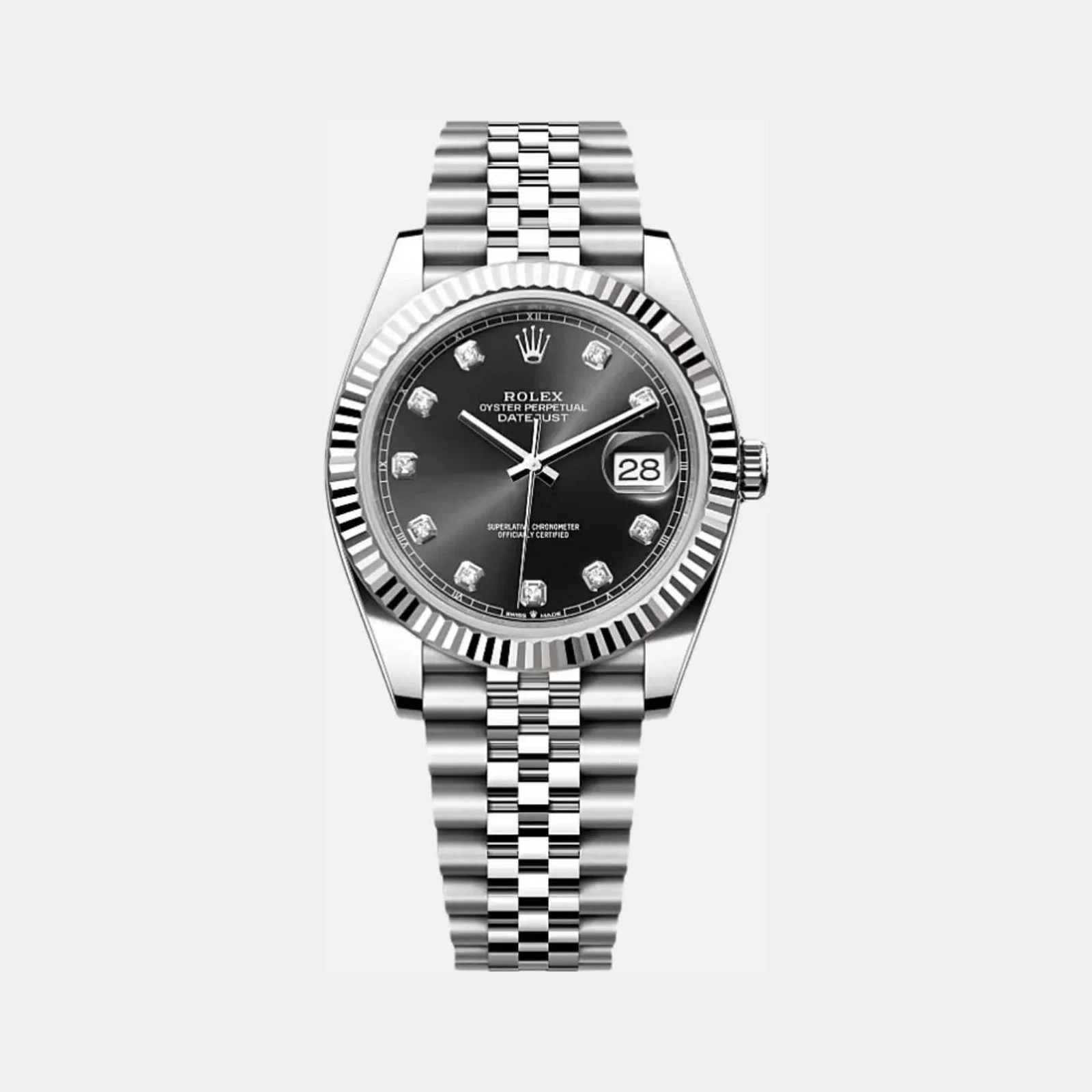 Rolex Datejust 41 126334 BKDJ Black Diamond Dial Jubilee Bracelet