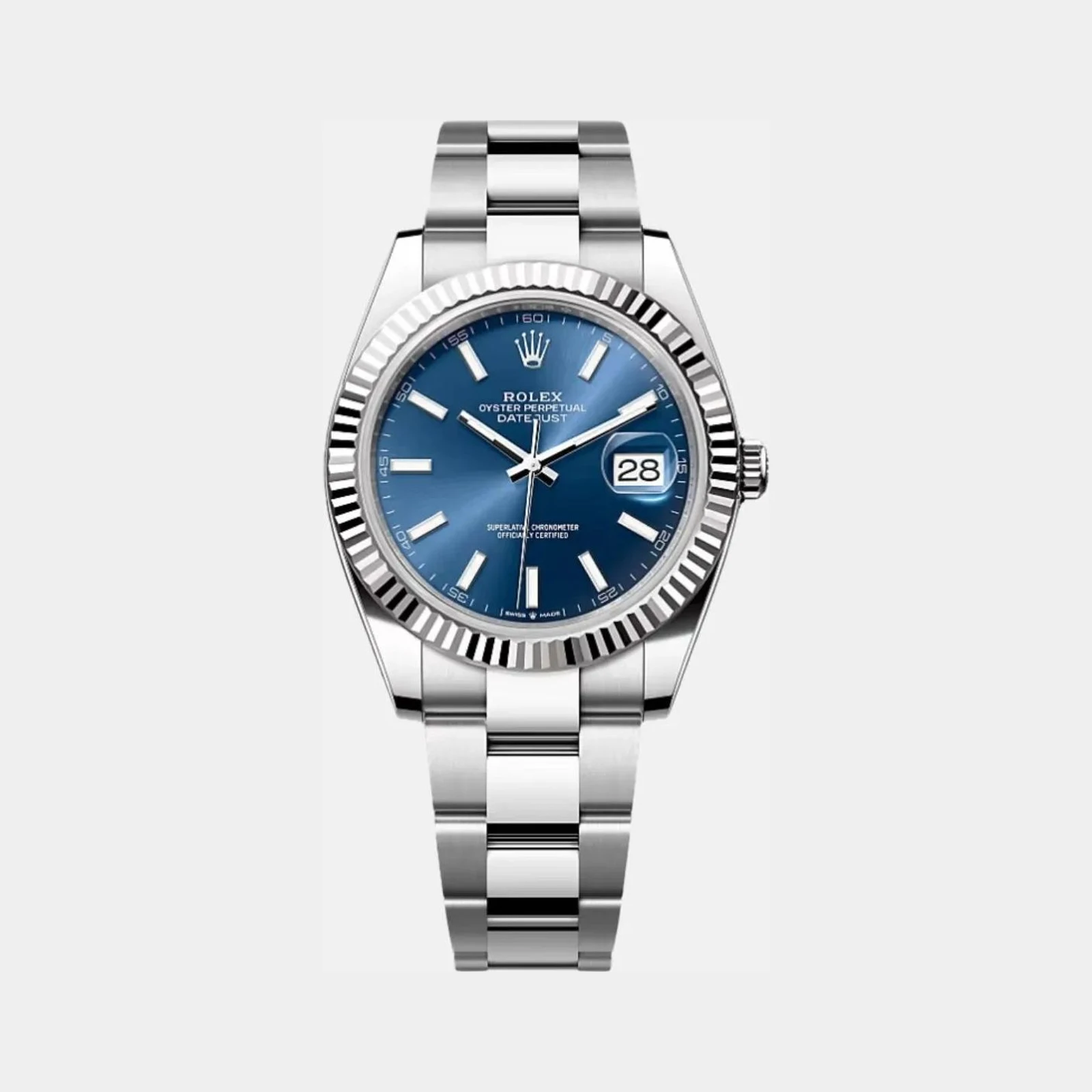 Rolex Datejust 41 126334-0001 Blue Index Dial Oyster Bracelet