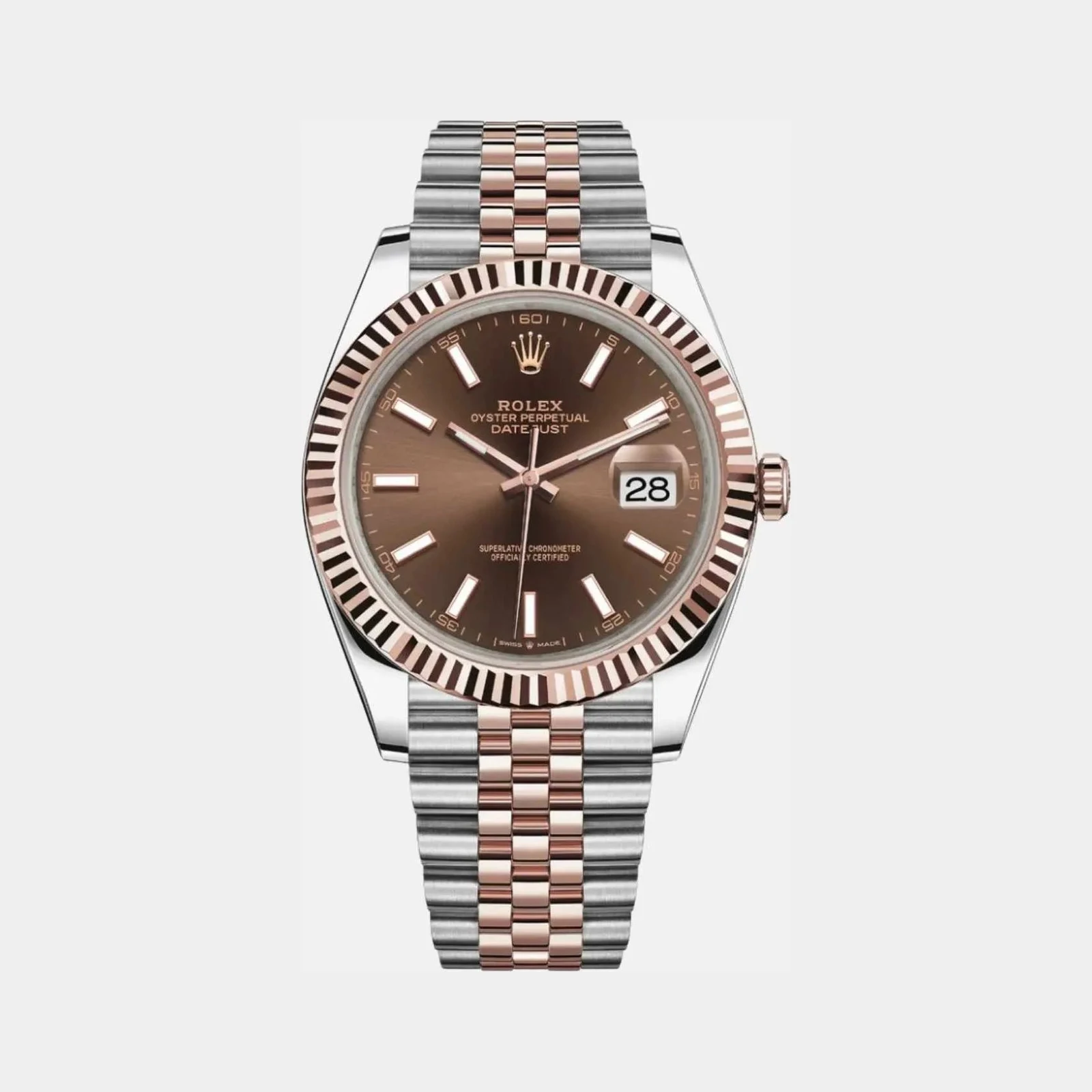 Rolex Datejust 41 126331-0002 Sundust Dial Everose Jubilee Bracelet