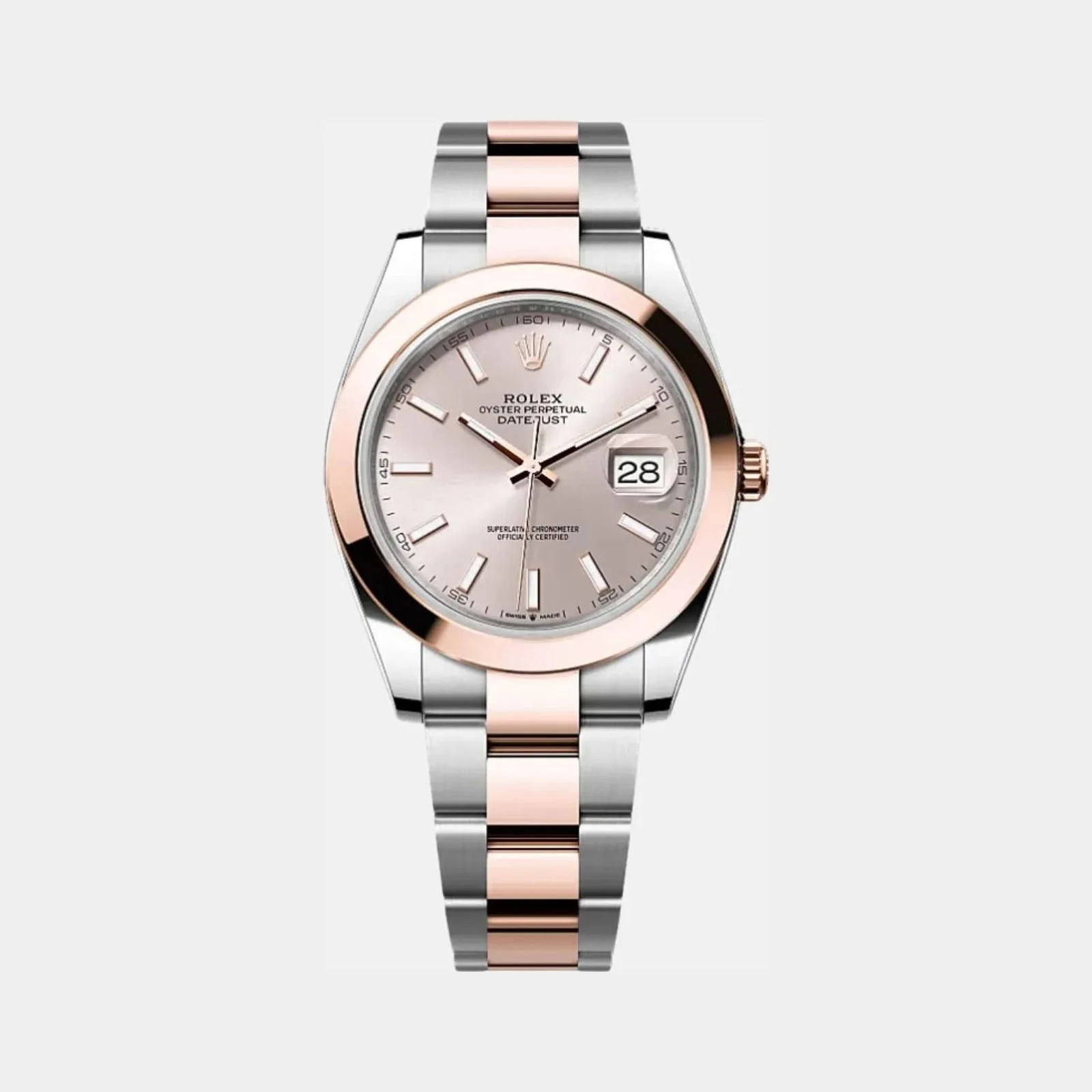 Rolex Datejust 41 126301 SUIO Sundust Dial Rose Gold Oyster Bracelet