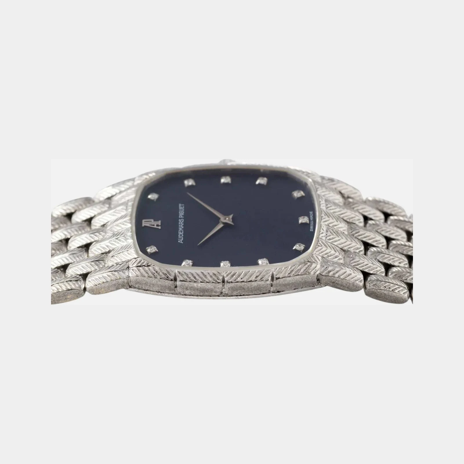 Audemars Piguet Cobra 18K White Gold Blue Diamond Dial
