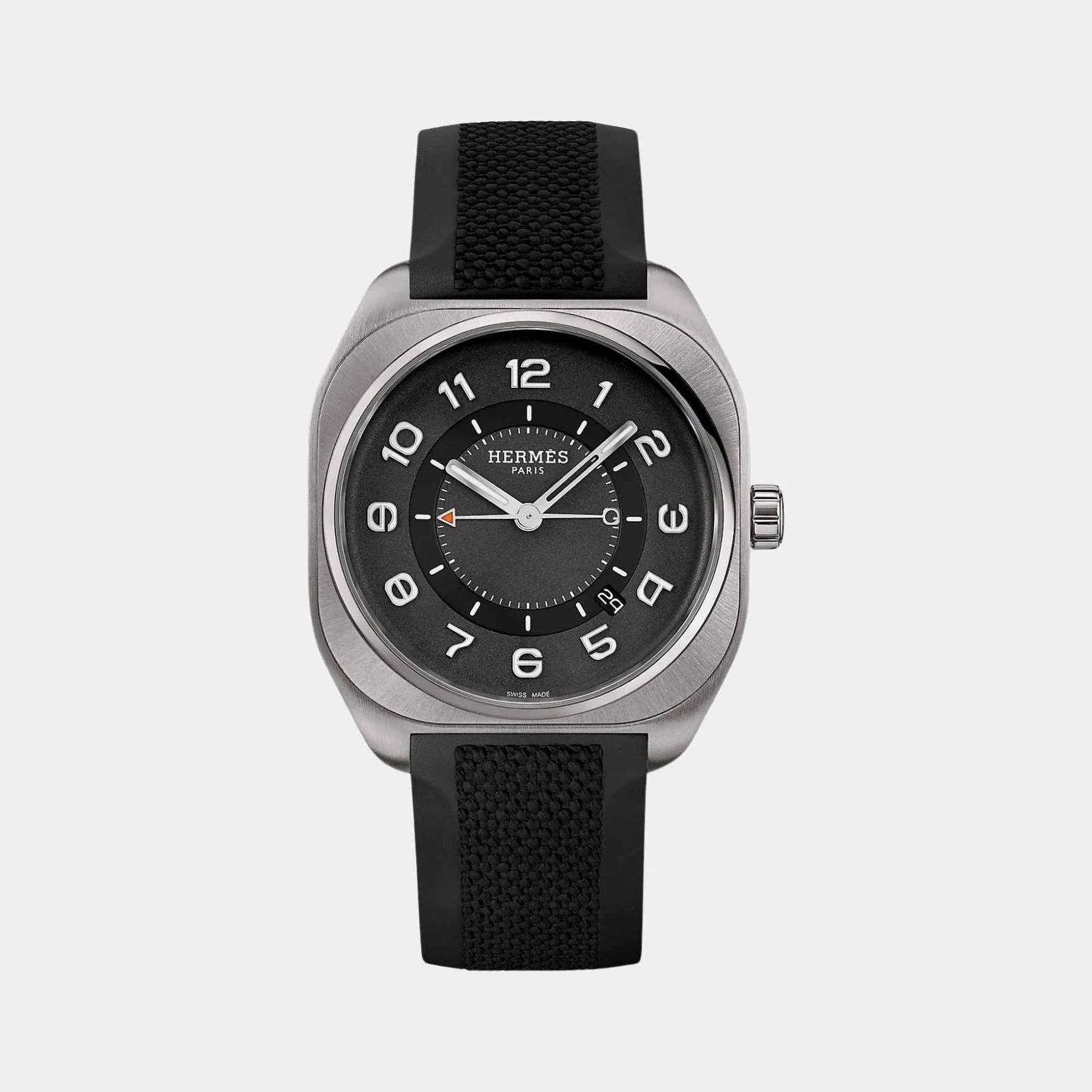 Hermès H08 42 mm Titanium Watch With Mirror Polished Chamfers