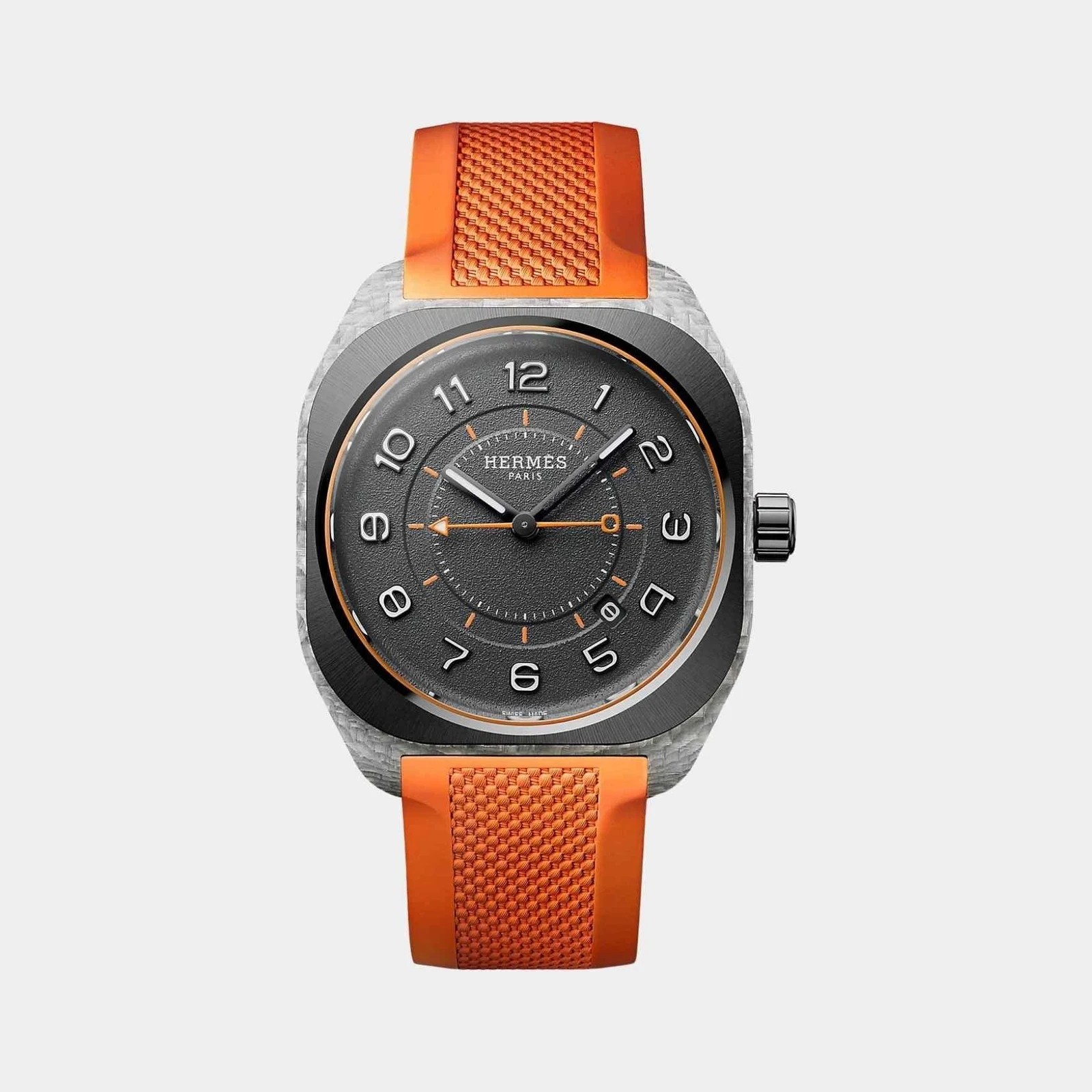 Hermès H08 Watch In Braided And Metallized Fiberglass